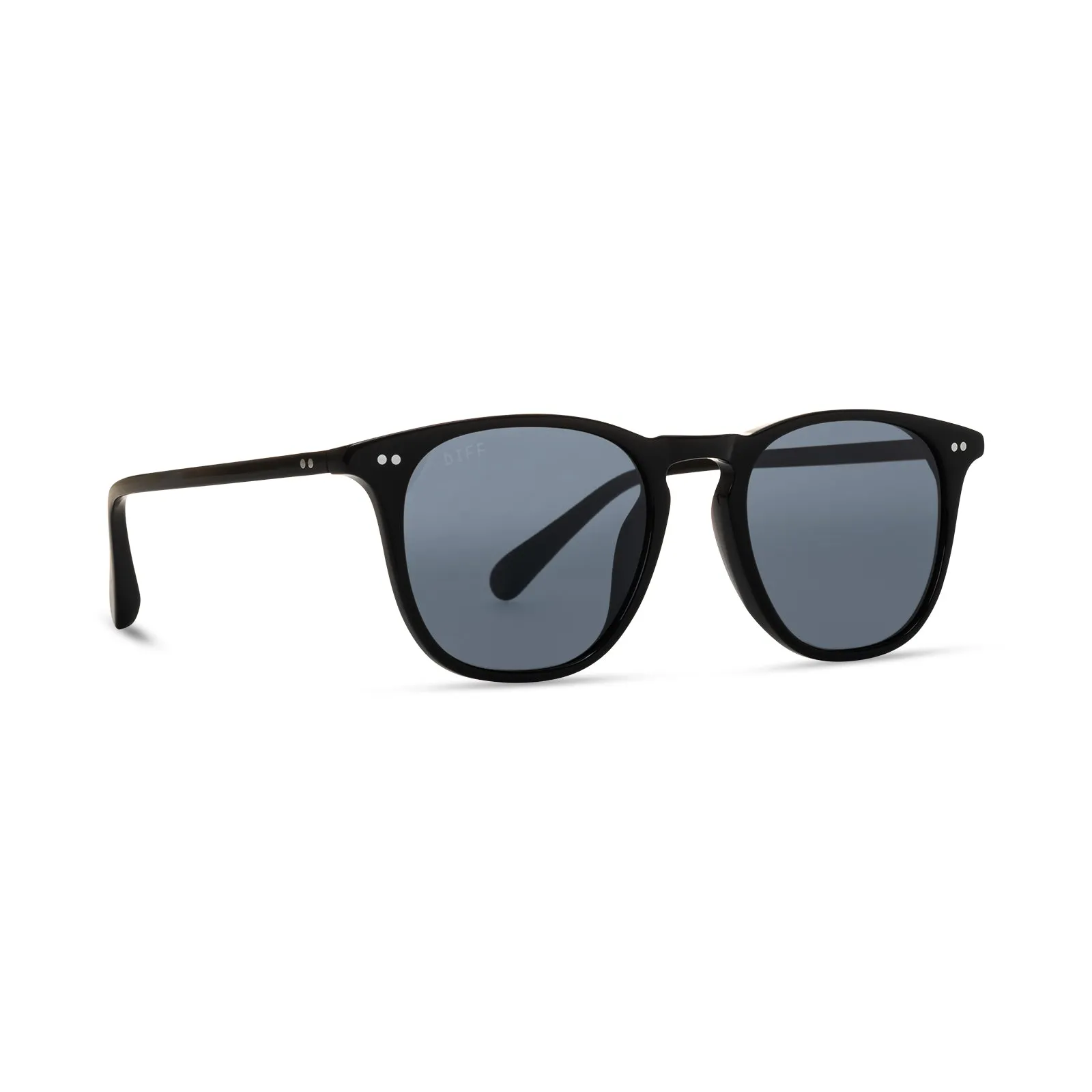 MAXWELL - BLACK + GREY MIRROR + POLARIZED SUNGLASSES sold by Diff Eyewear product image thumbnail 2