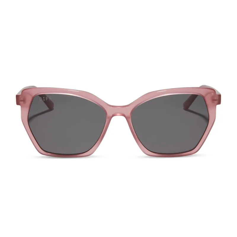 VERA - GUAVA + GREY SUNGLASSES sold by Diff Eyewear