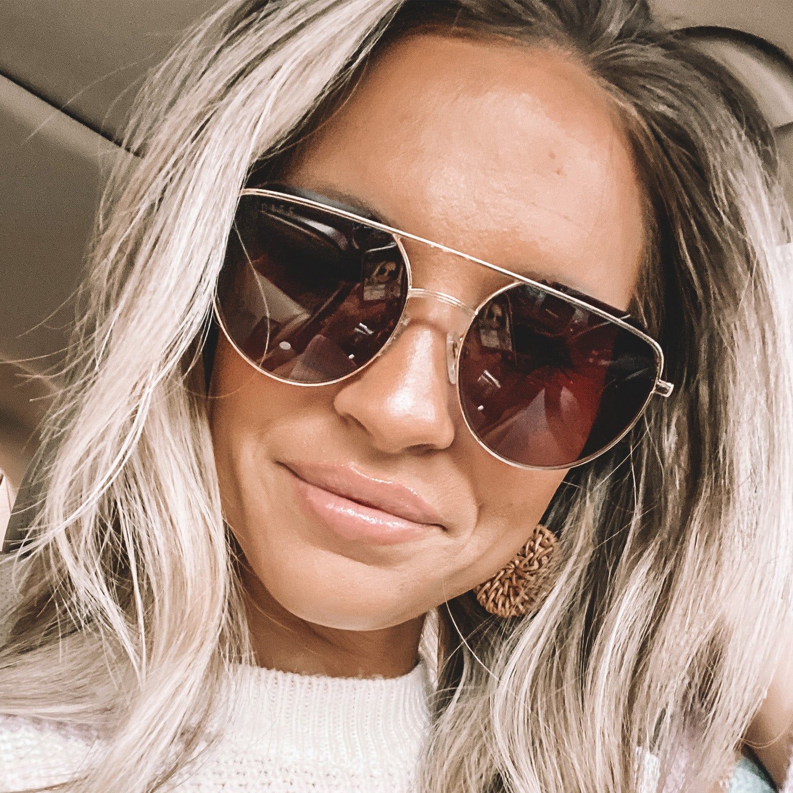 RAYNE - GOLD + BROWN GRADIENT SUNGLASSES sold by Diff Eyewear product image thumbnail 5