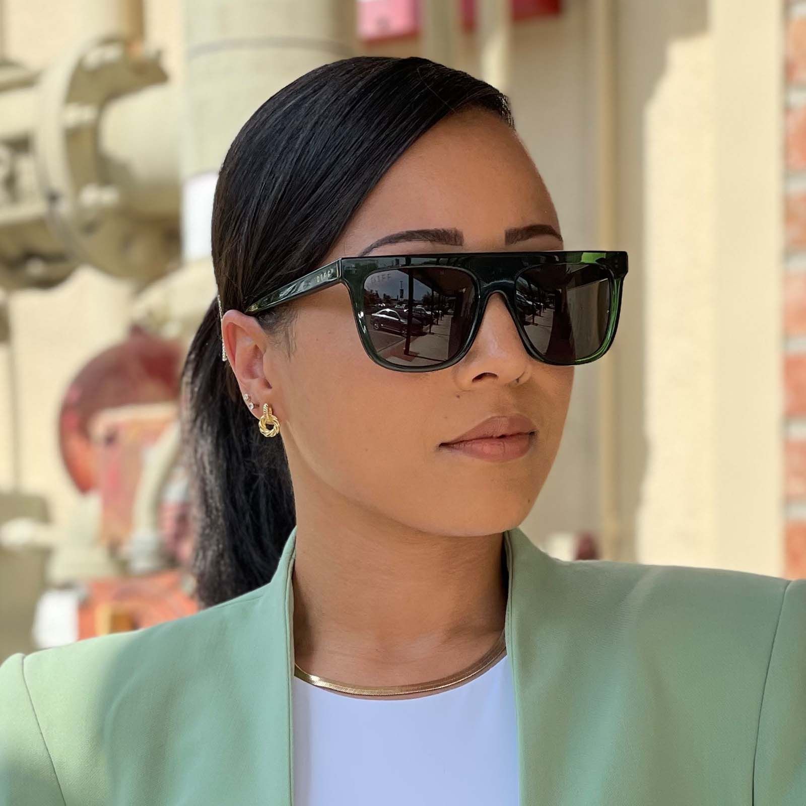 STEVIE - SEA GRASS + G15 SUNGLASSES sold by Diff Eyewear product image thumbnail 5