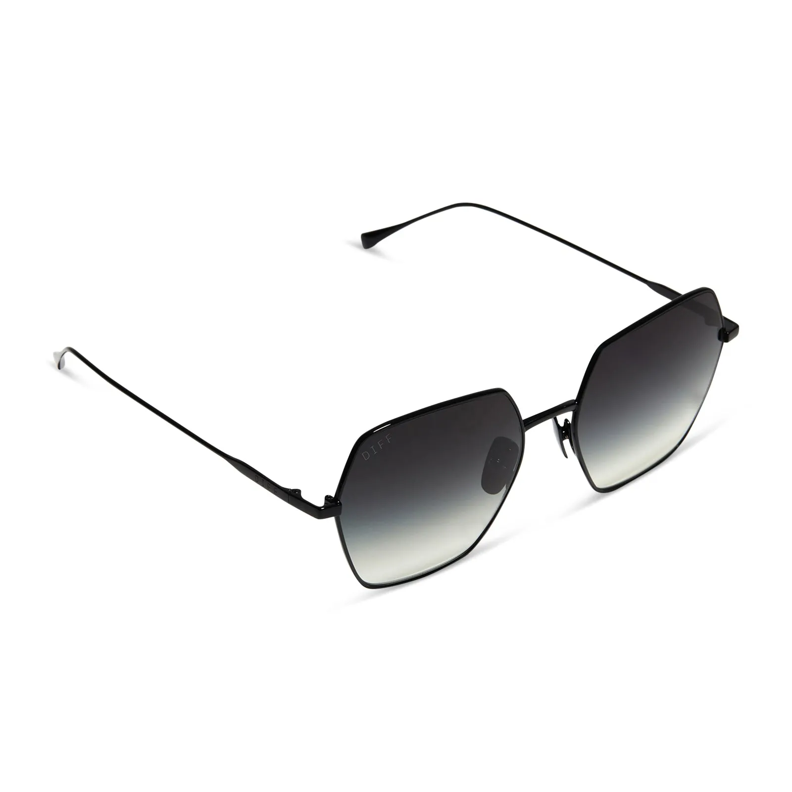 HARLOWE - BLACK + GREY GRADIENT SUNGLASSES sold by Diff Eyewear product image thumbnail 4