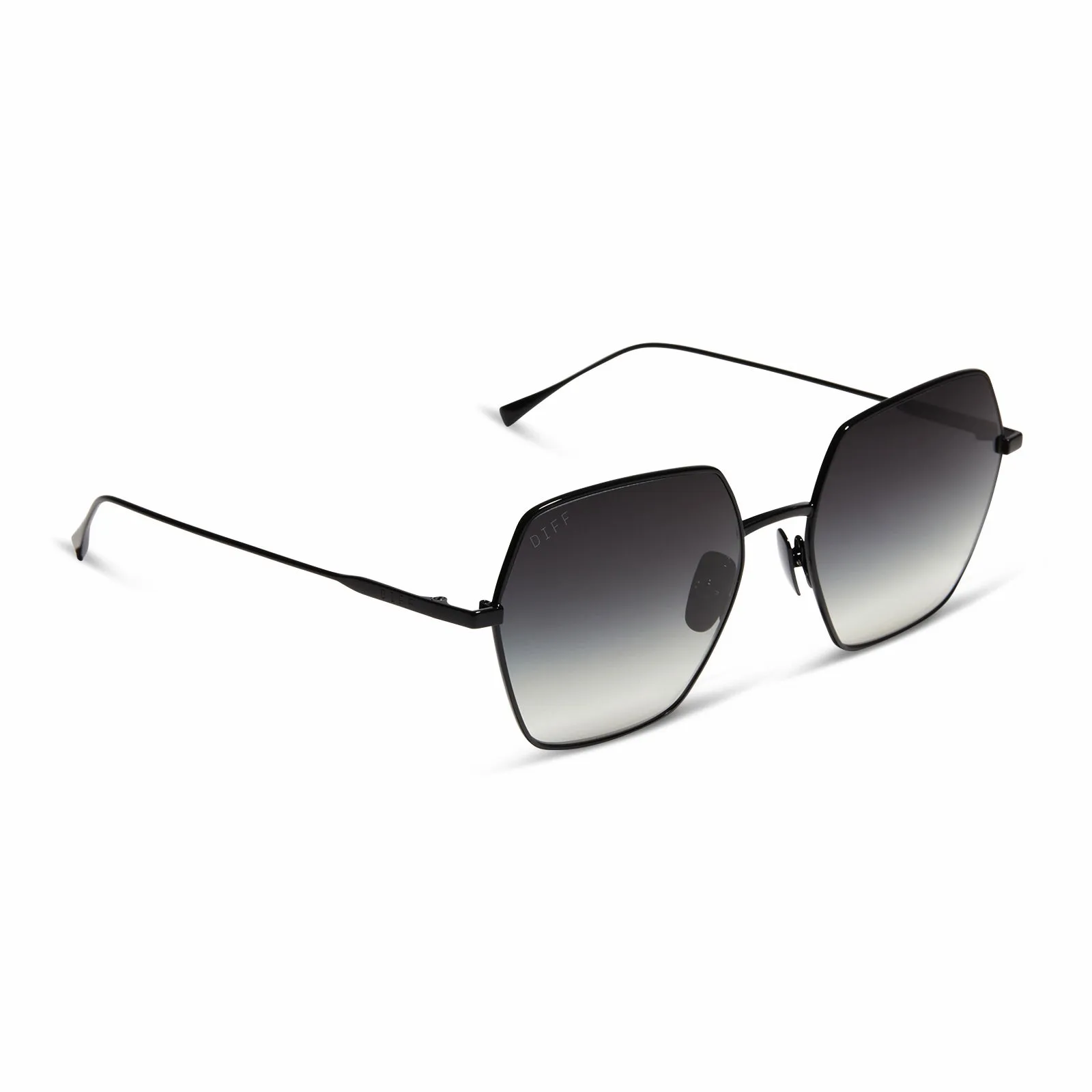 HARLOWE - BLACK + GREY GRADIENT SUNGLASSES sold by Diff Eyewear product image thumbnail 2