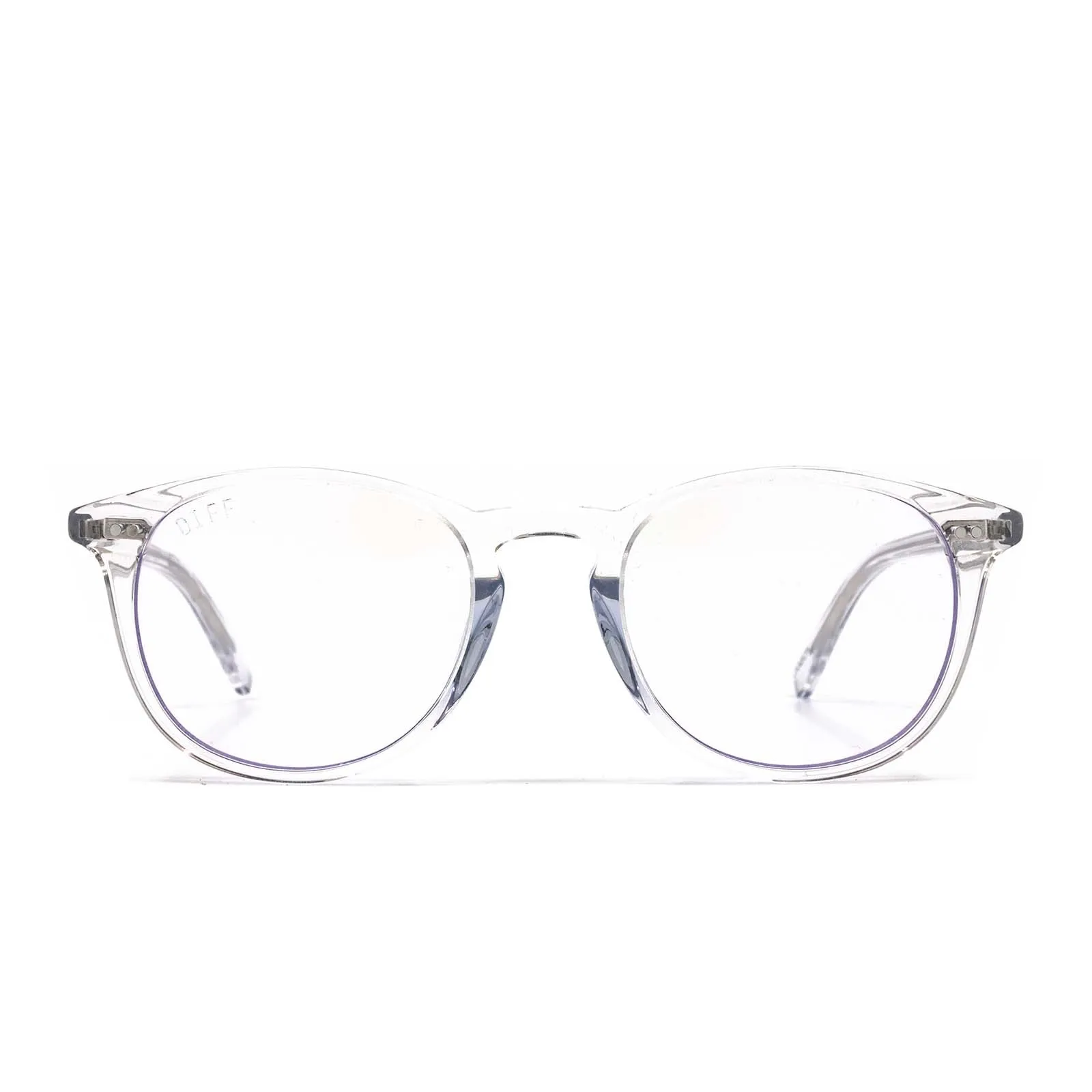 JAXSON - CLEAR CRYSTAL + BLUE LIGHT TECHNOLOGY GLASSES sold by Diff Eyewear