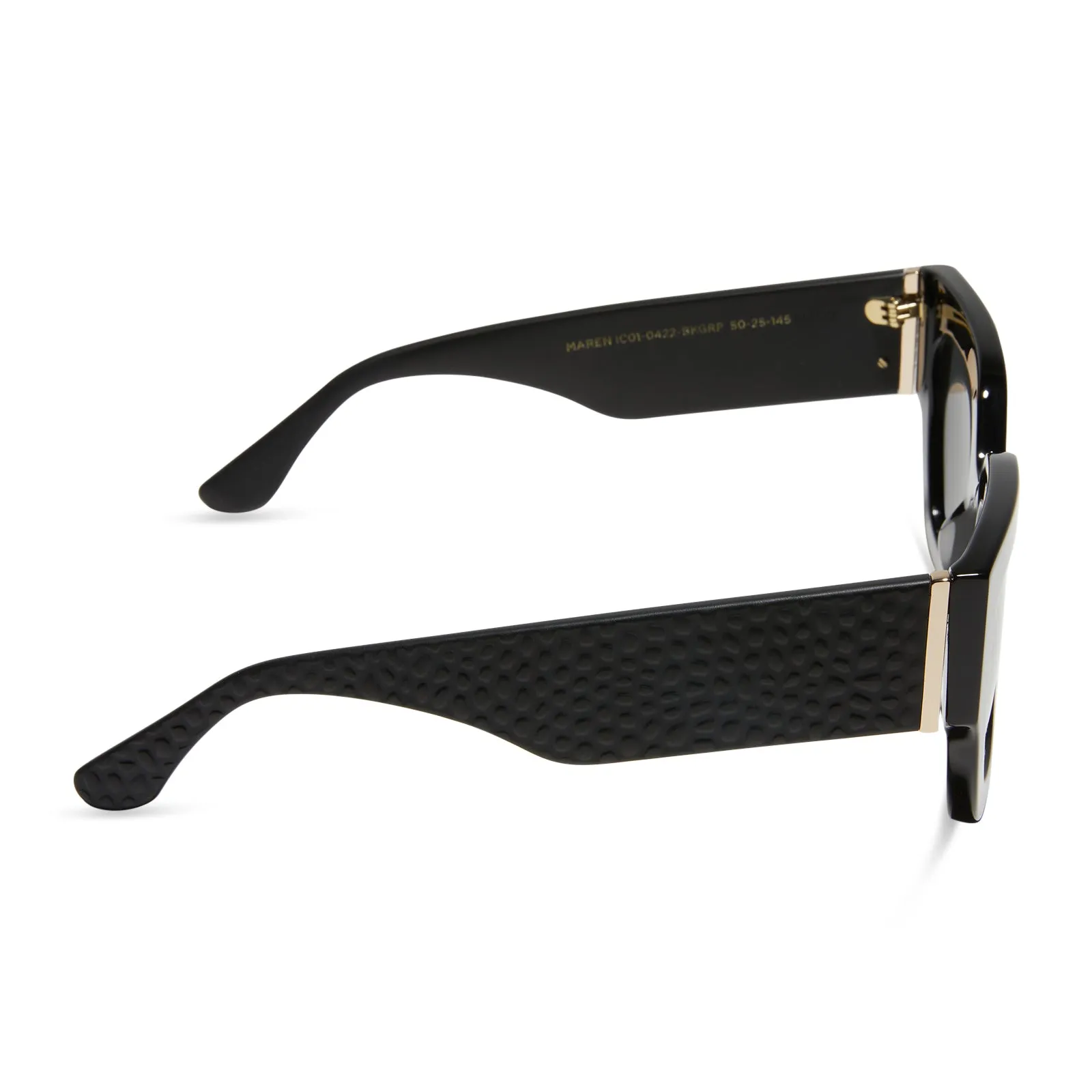 MAREN - BLACK + GREY + POLARIZED SUNGLASSES sold by Diff Eyewear product image thumbnail 3