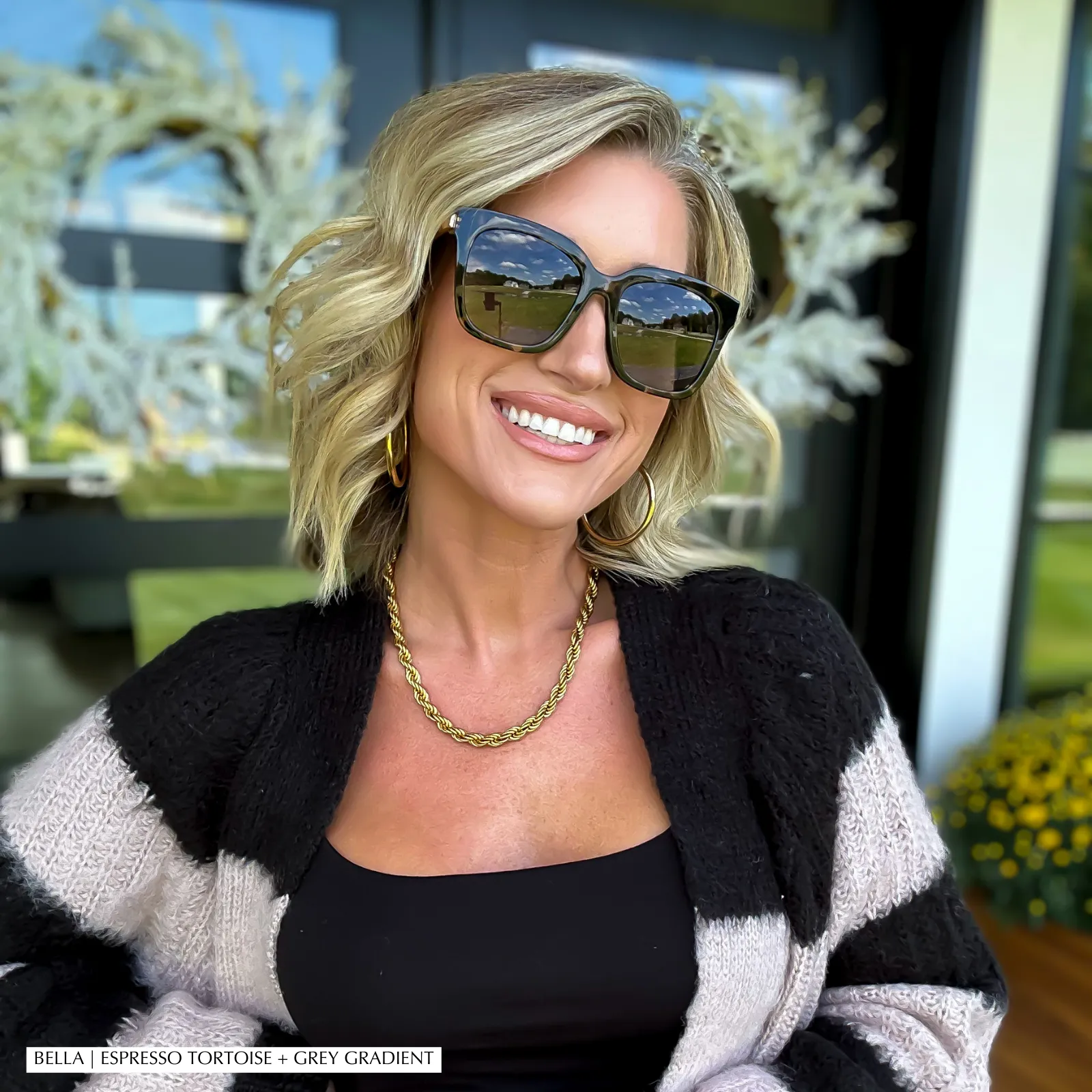 BELLA - TORTOISE + BROWN GRADIENT SUNGLASSES sold by Diff Eyewear product image thumbnail 5