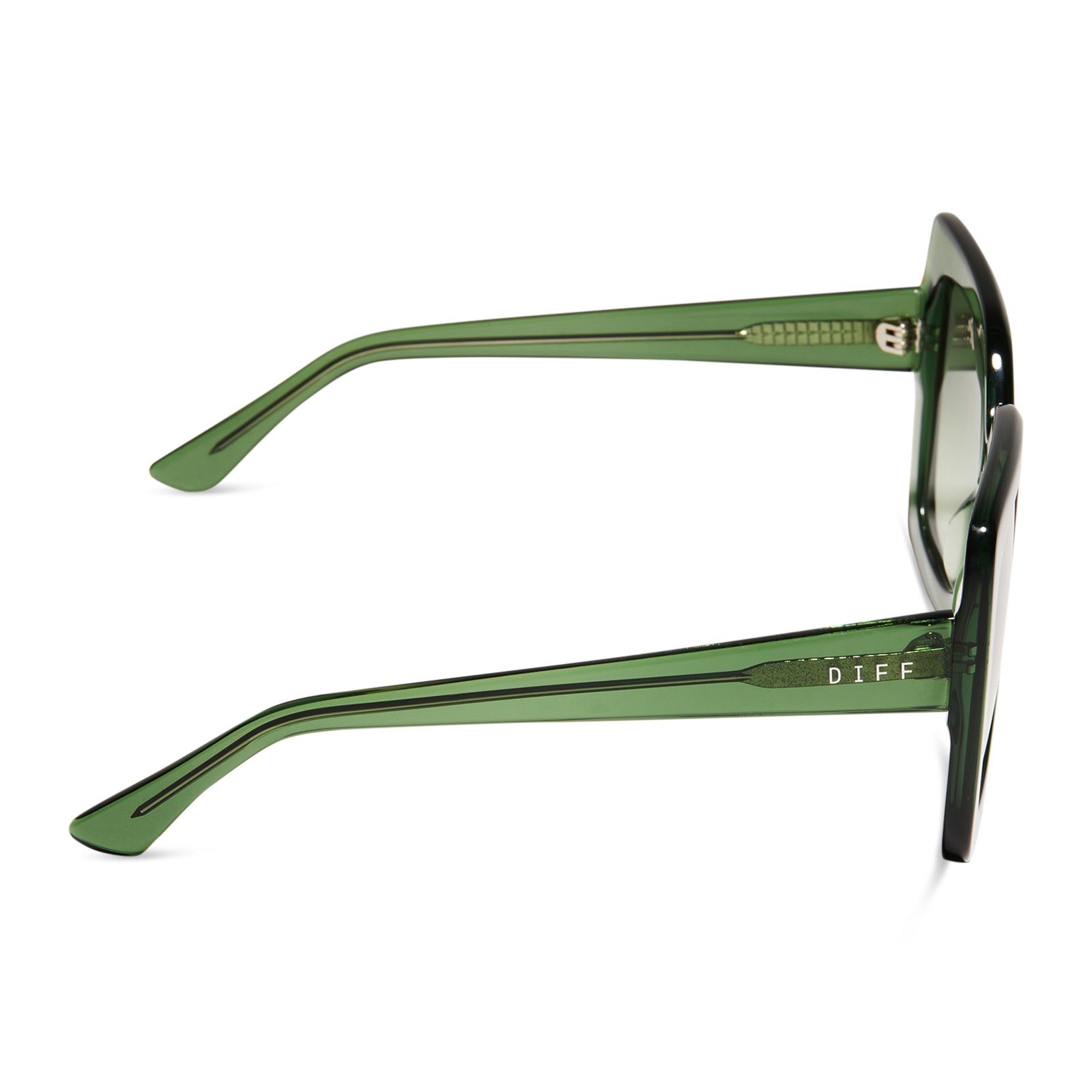 VANESSA - SAGE CRYSTAL + OLIVE GRADIENT SUNGLASSES sold by Diff Eyewear product image thumbnail 3