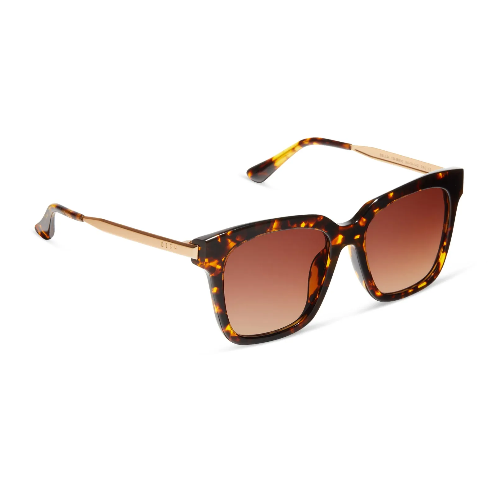BELLA - TORTOISE + BROWN GRADIENT SUNGLASSES sold by Diff Eyewear product image thumbnail 2