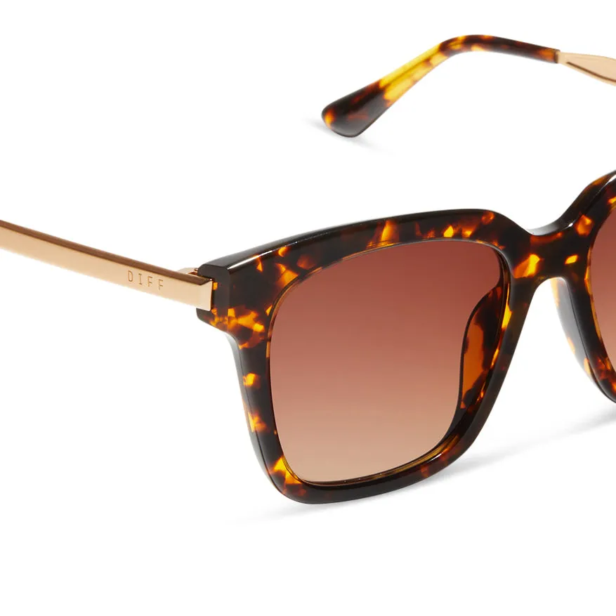 BELLA - TORTOISE + BROWN GRADIENT SUNGLASSES sold by Diff Eyewear product image thumbnail 4
