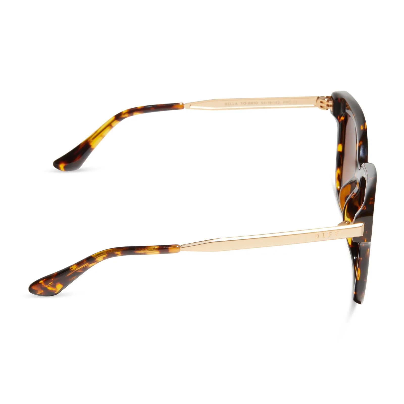 BELLA - TORTOISE + BROWN GRADIENT SUNGLASSES sold by Diff Eyewear product image thumbnail 3