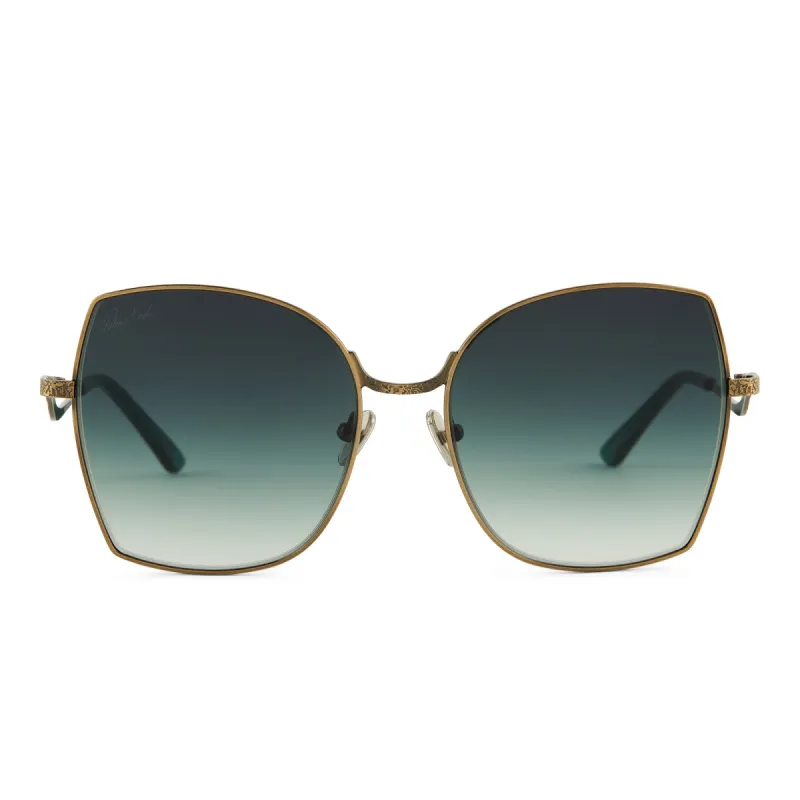 PATRICIA NASH - SOPHIA + PLANET CRYSTAL + G15 GRADIENT SUNGLASSES sold by Diff Eyewear