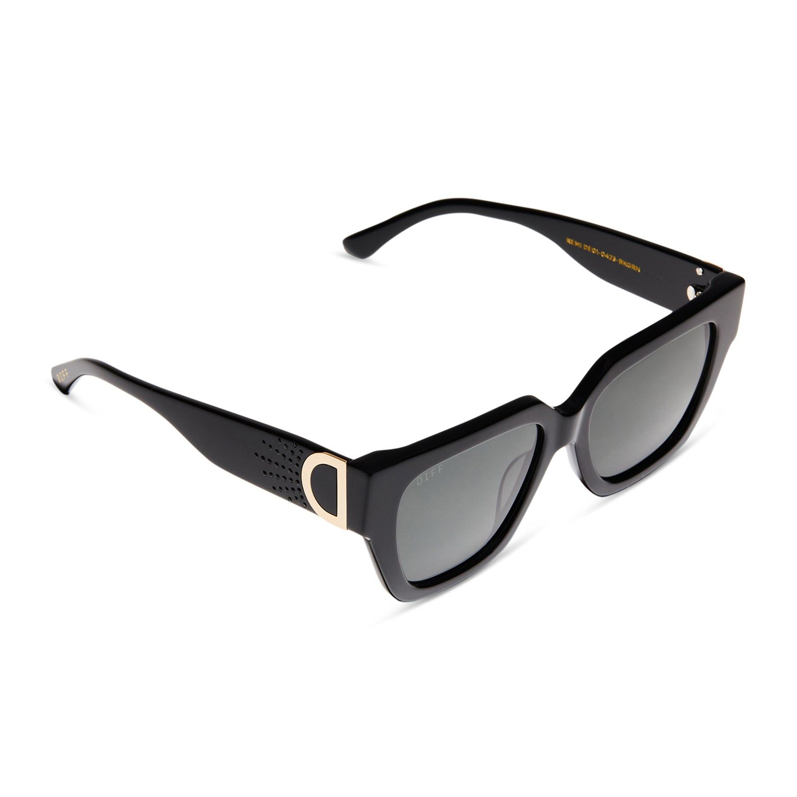REMI - BLACK + GREY SUNGLASSES sold by Diff Eyewear