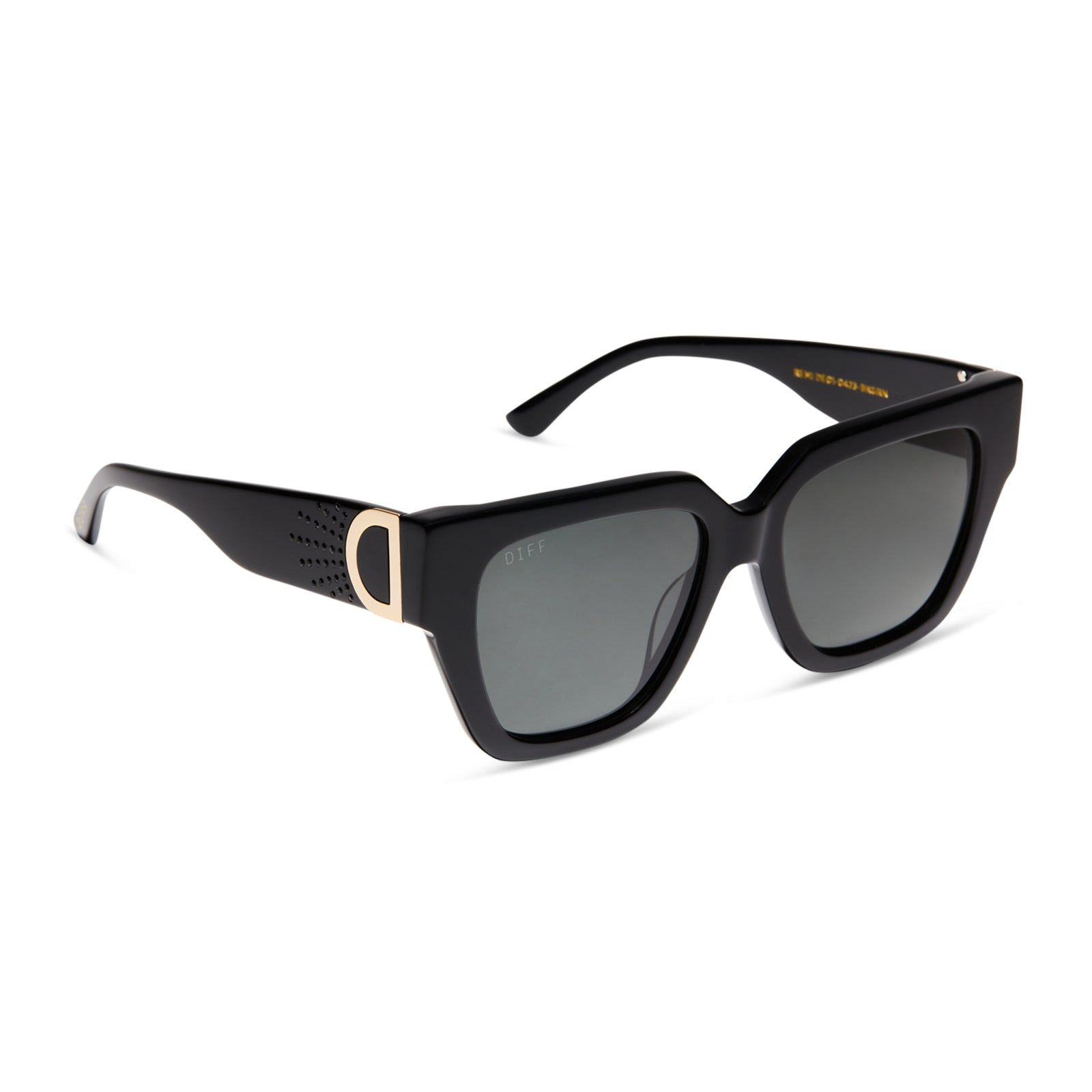 REMI - BLACK + GREY SUNGLASSES sold by Diff Eyewear product image thumbnail 3