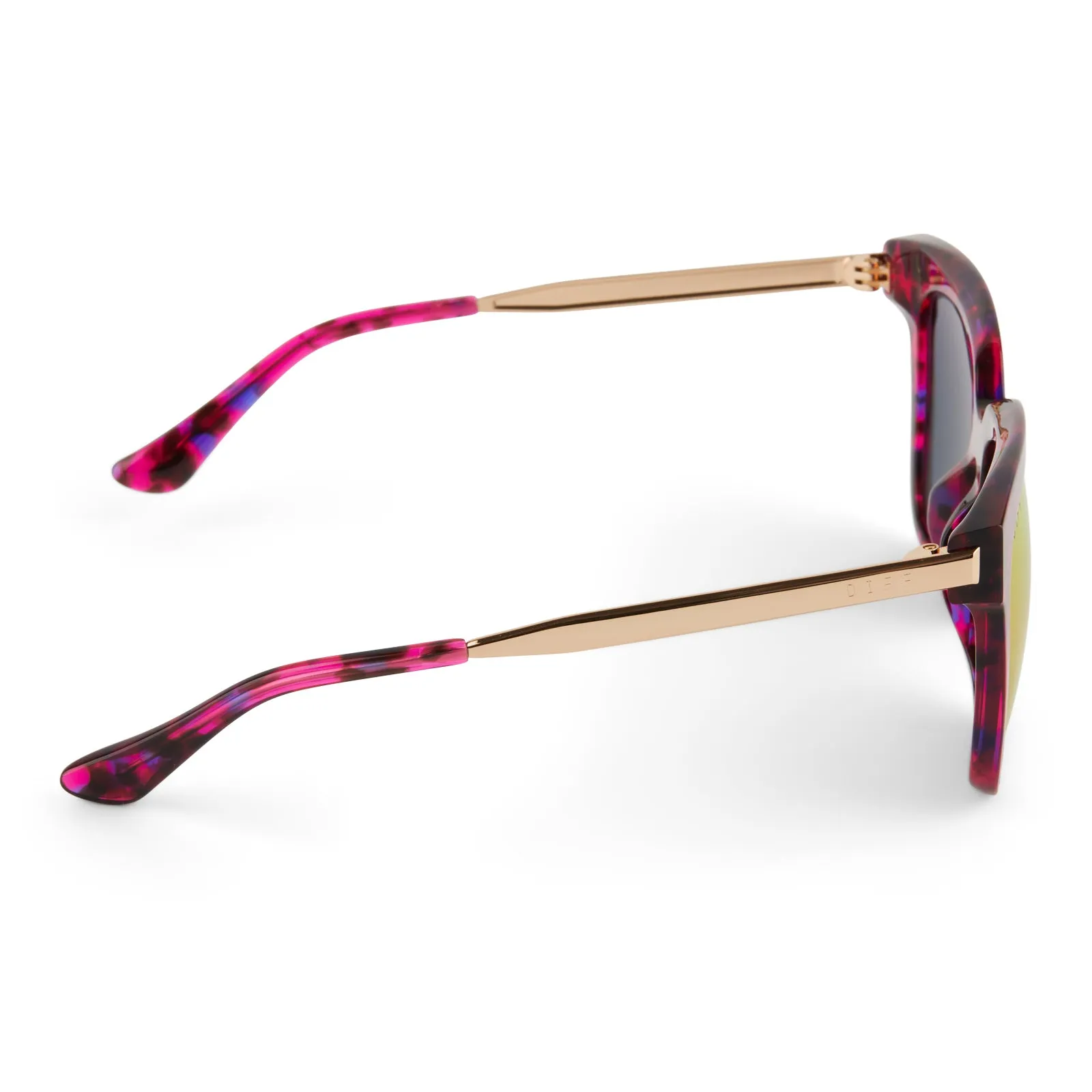 BELLA - PINK RUSH TORTOISE + PINK RUSH MIRROR SUNGLASSES sold by Diff Eyewear product image thumbnail 3