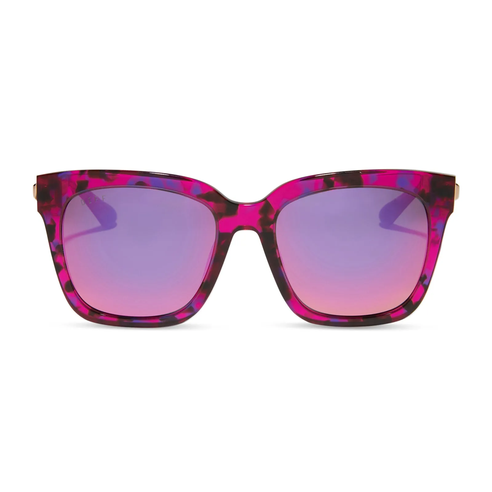 BELLA - PINK RUSH TORTOISE + PINK RUSH MIRROR SUNGLASSES sold by Diff Eyewear