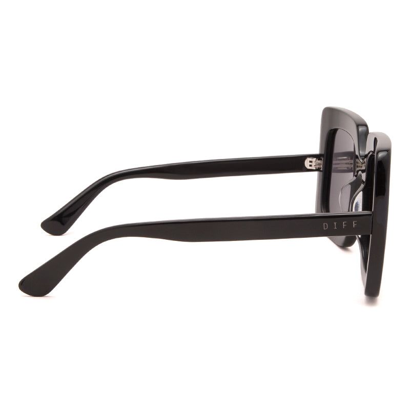 SASHA - BLACK + DARK SMOKE + POLARIZED SUNGLASSES sold by Diff Eyewear product image thumbnail 3