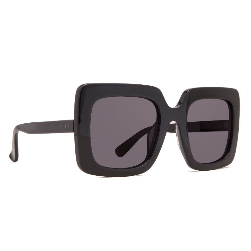 SASHA - BLACK + DARK SMOKE + POLARIZED SUNGLASSES sold by Diff Eyewear product image thumbnail 2
