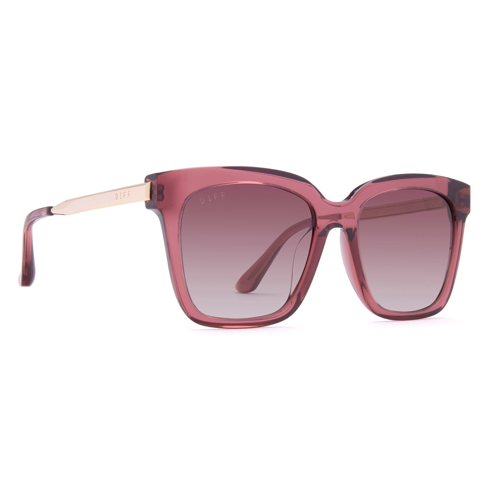 BELLA - MULBERRY + WINE GRADIENT SUNGLASSES sold by Diff Eyewear product image thumbnail 2