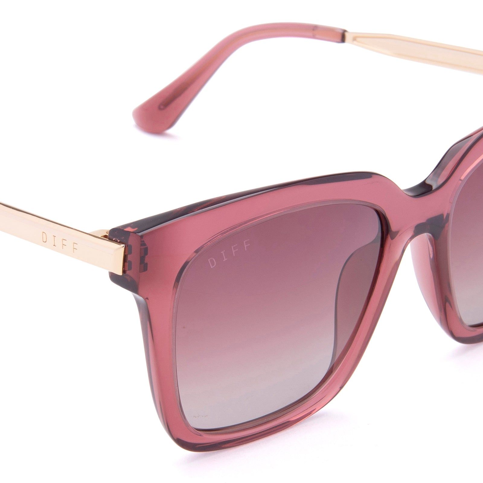 BELLA - MULBERRY + WINE GRADIENT SUNGLASSES sold by Diff Eyewear product image thumbnail 3
