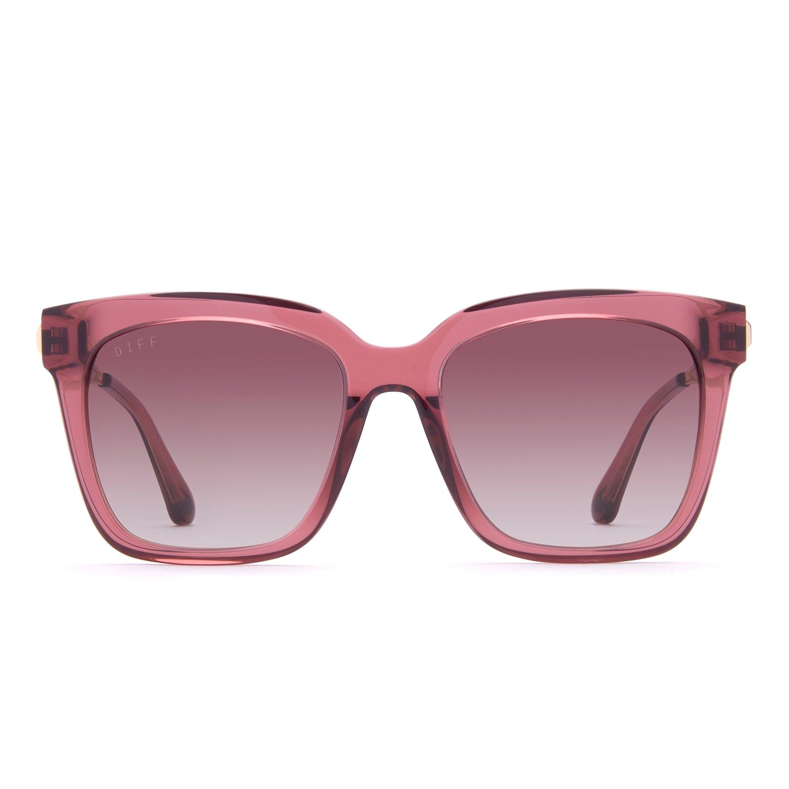 BELLA - MULBERRY + WINE GRADIENT SUNGLASSES sold by Diff Eyewear