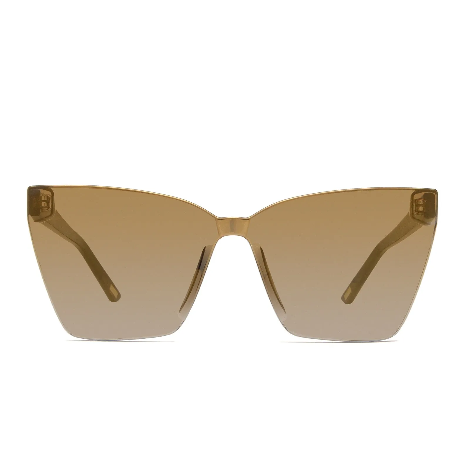 GOLDIE - DARK ORANGE TORTOISE + GOLD MIRROR SUNGLASSES sold by Diff Eyewear