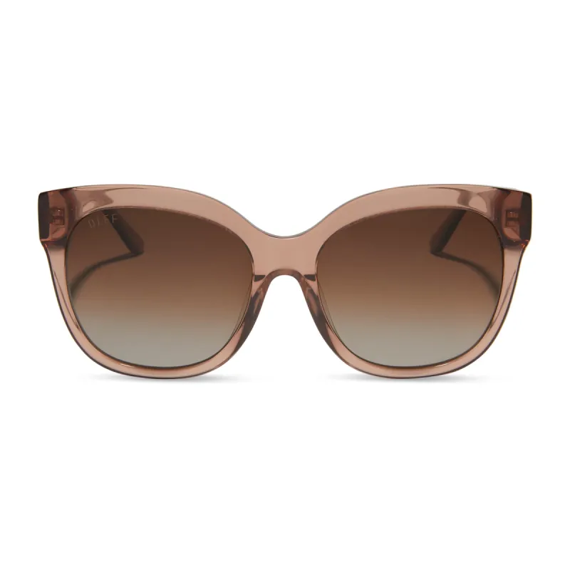MAYA - CAFÉ OLE + BROWN GRADIENT + POLARIZED SUNGLASSES sold by Diff Eyewear