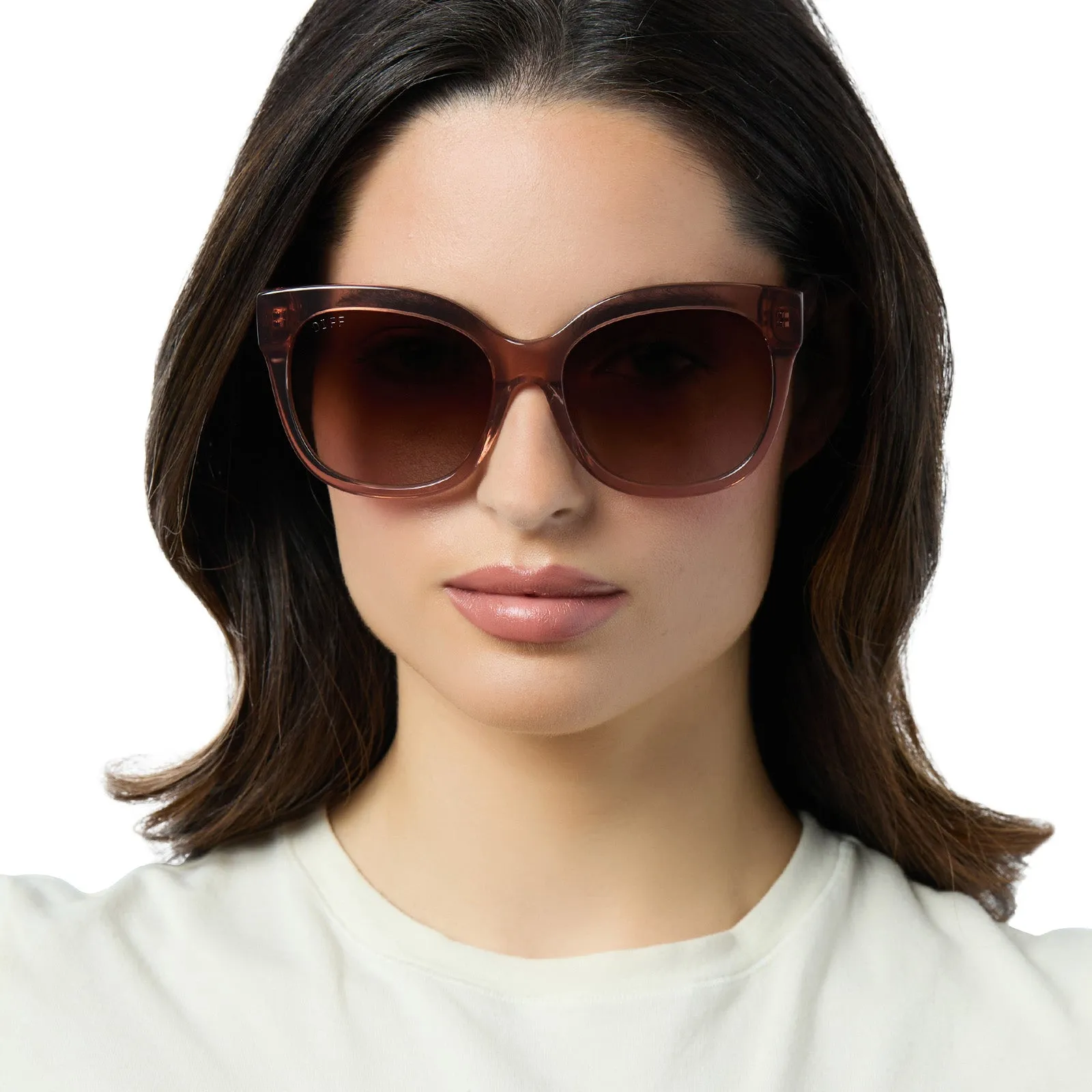 MAYA - CAFÉ OLE + BROWN GRADIENT + POLARIZED SUNGLASSES sold by Diff Eyewear product image thumbnail 5