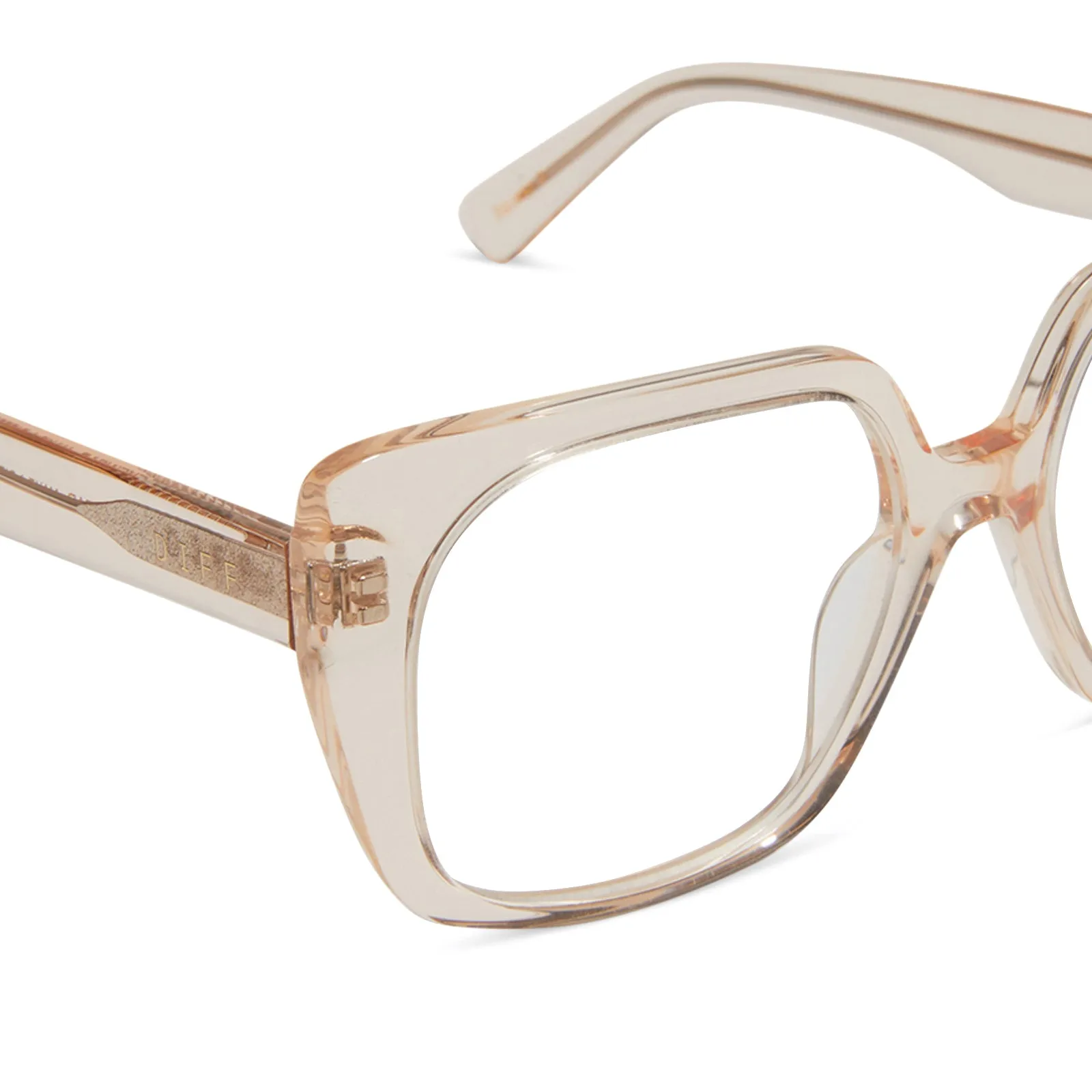 CECILIA - VINTAGE ROSE CRYSTAL + GLASSES sold by Diff Eyewear product image thumbnail 4