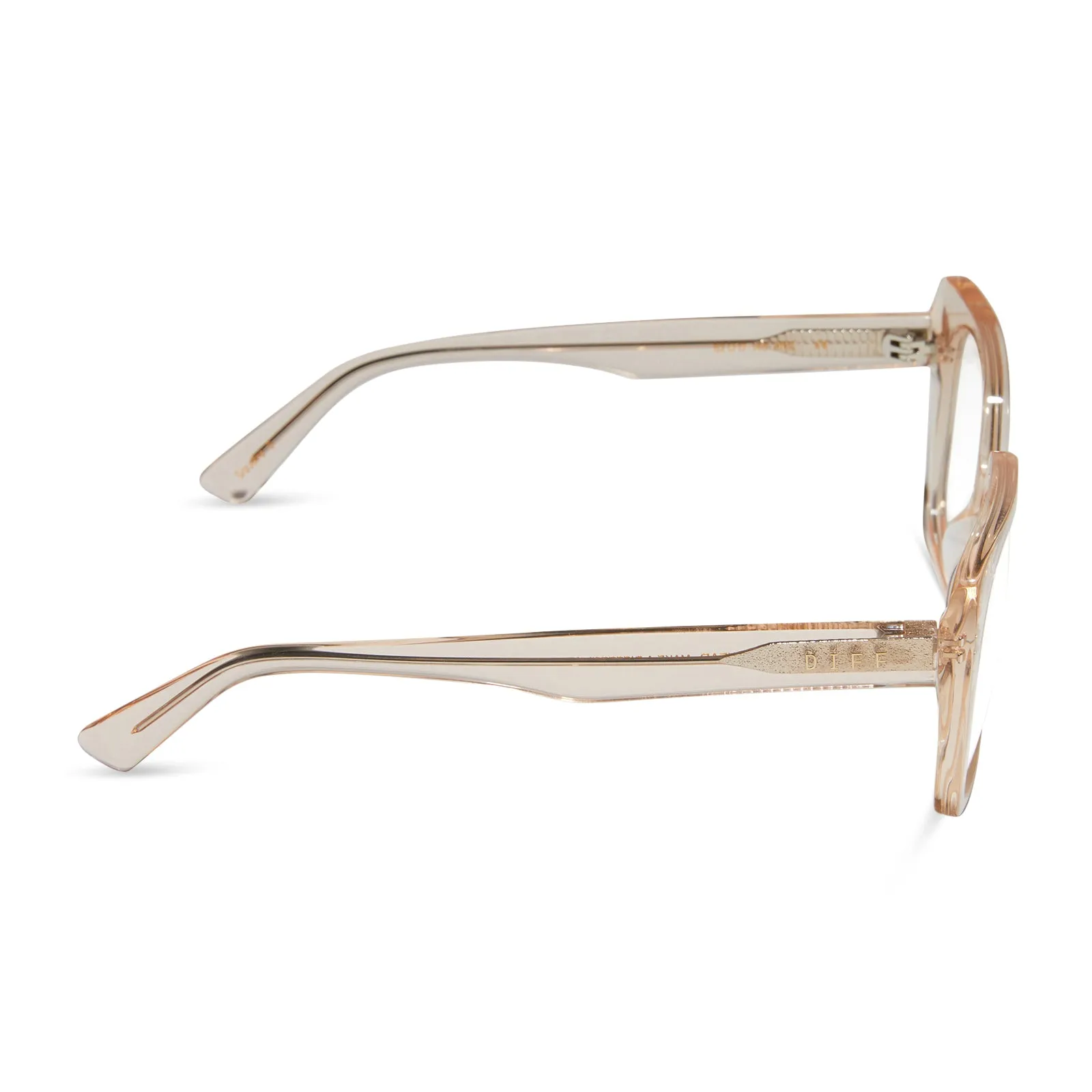 CECILIA - VINTAGE ROSE CRYSTAL + GLASSES sold by Diff Eyewear product image thumbnail 3