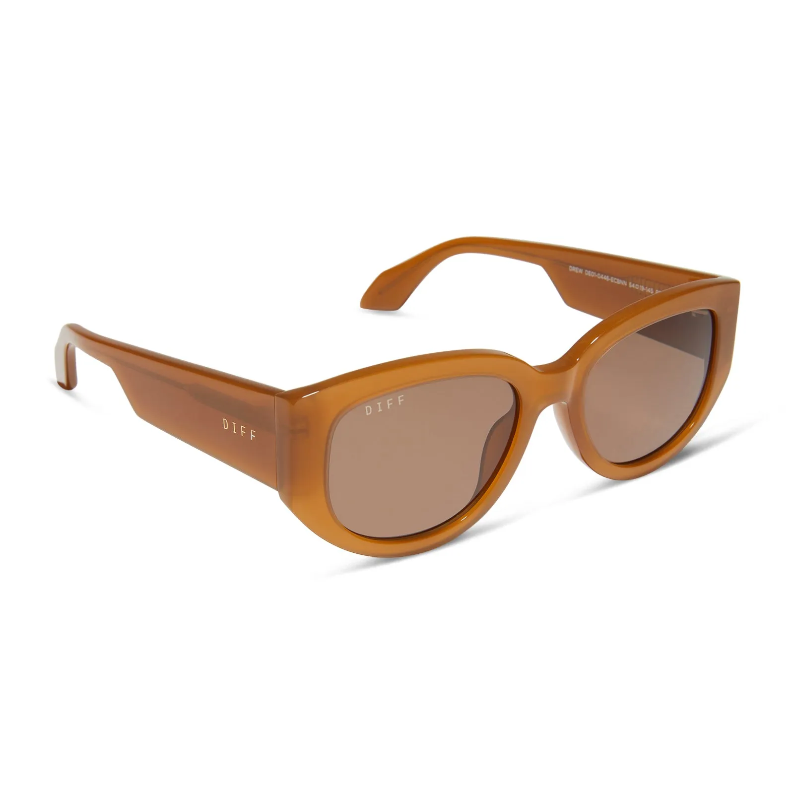 DREW - SALTED CARAMEL + BROWN SUNGLASSES sold by Diff Eyewear product image thumbnail 2