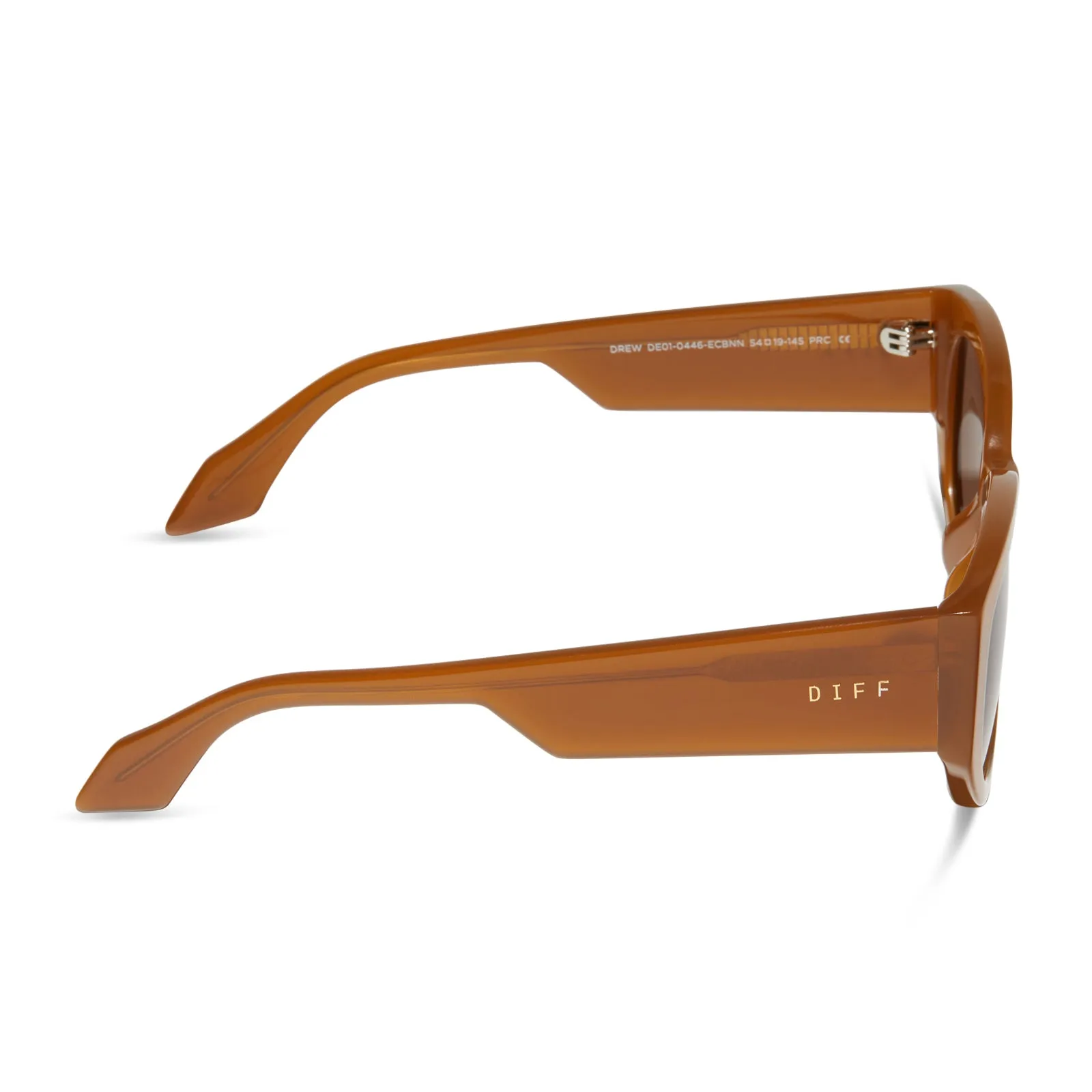DREW - SALTED CARAMEL + BROWN SUNGLASSES sold by Diff Eyewear product image thumbnail 3