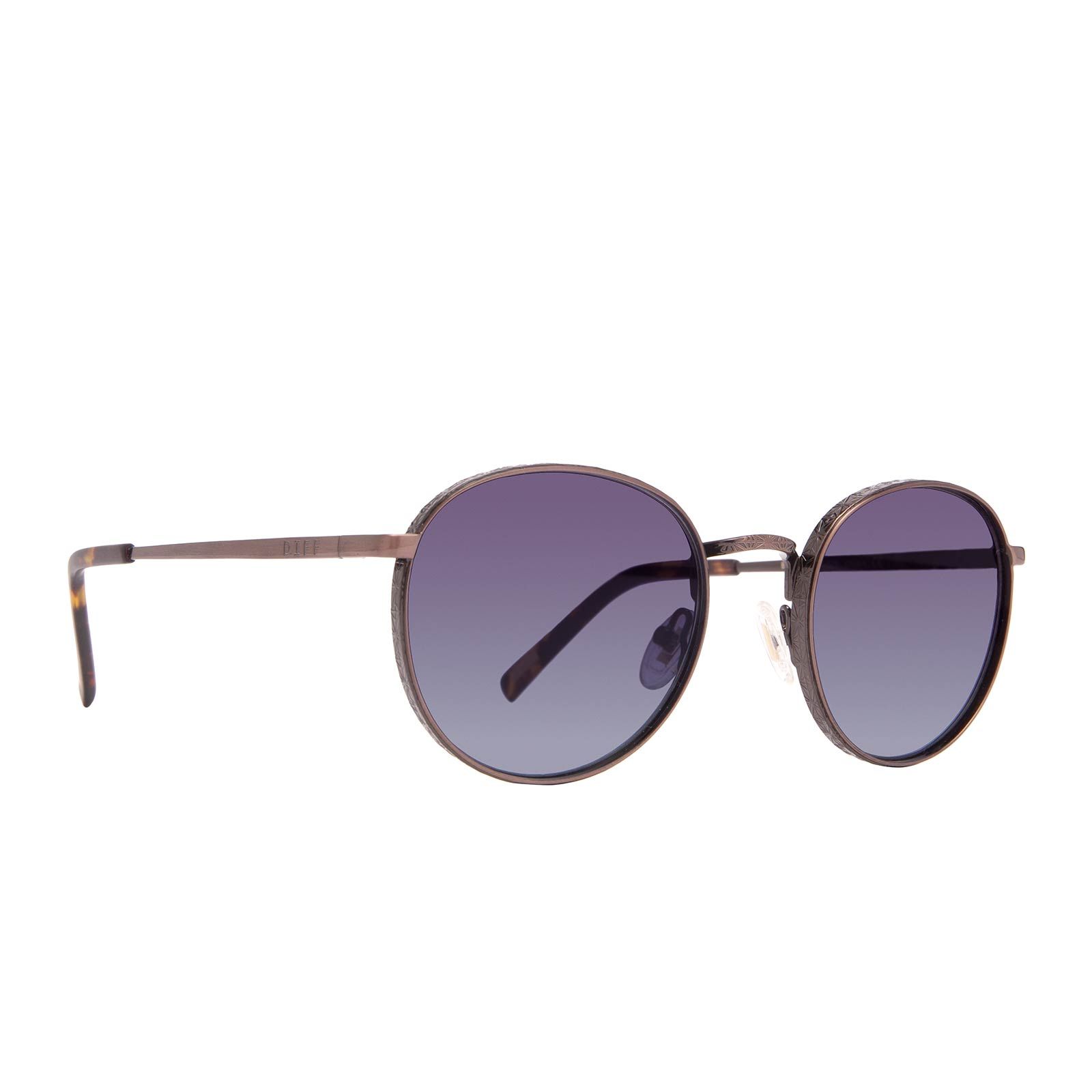 BROOKS - BRUSHED BROWN + GREY TO BLUE GRADIENT SUNGLASSES sold by Diff Eyewear product image thumbnail 2