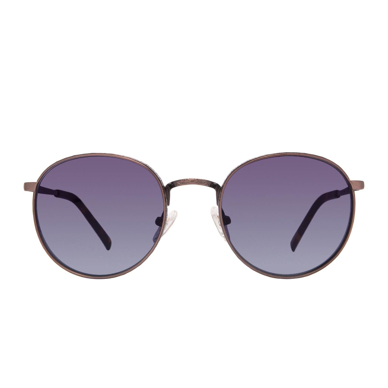 BROOKS - BRUSHED BROWN + GREY TO BLUE GRADIENT SUNGLASSES sold by Diff Eyewear