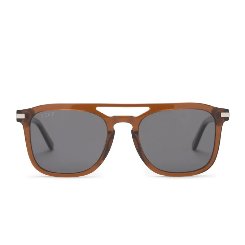 TANNER - WHISKEY + GREY POLARIZED SUNGLASSES sold by Diff Eyewear