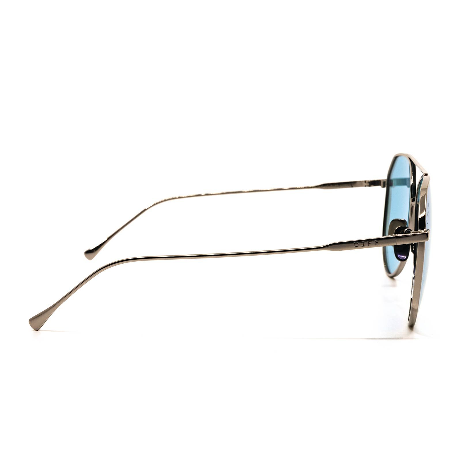DASH - LIGHT GUNMETAL + ICE BLUE MIRROR + POLARIZED SUNGLASSES sold by Diff Eyewear product image thumbnail 3