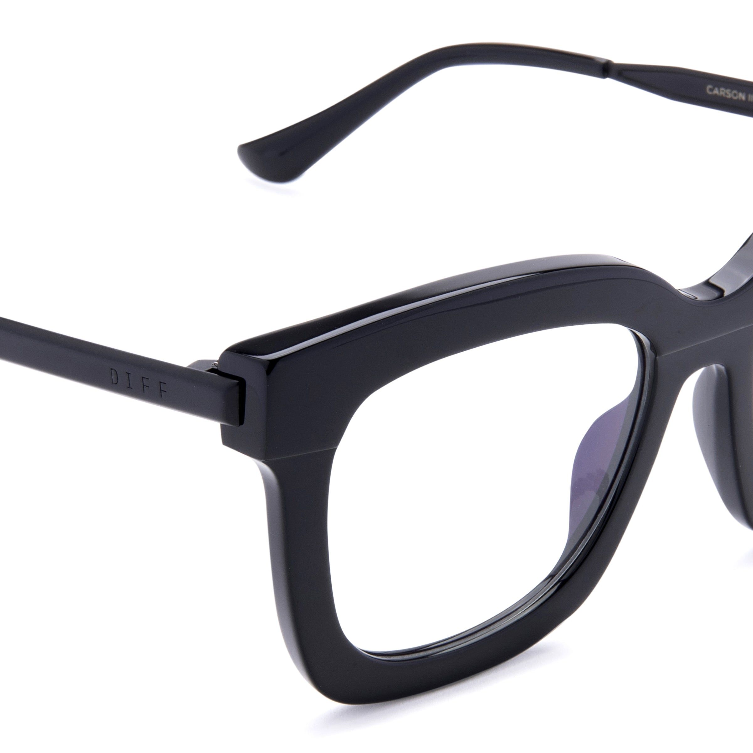CARSON II - BLACK + BLUE LIGHT GLASSES sold by Diff Eyewear product image thumbnail 3