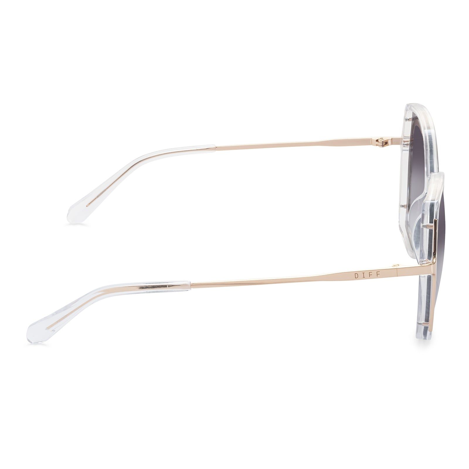 DONNA II - CLEAR + GREY GRADIENT SUNGLASSES sold by Diff Eyewear product image thumbnail 4