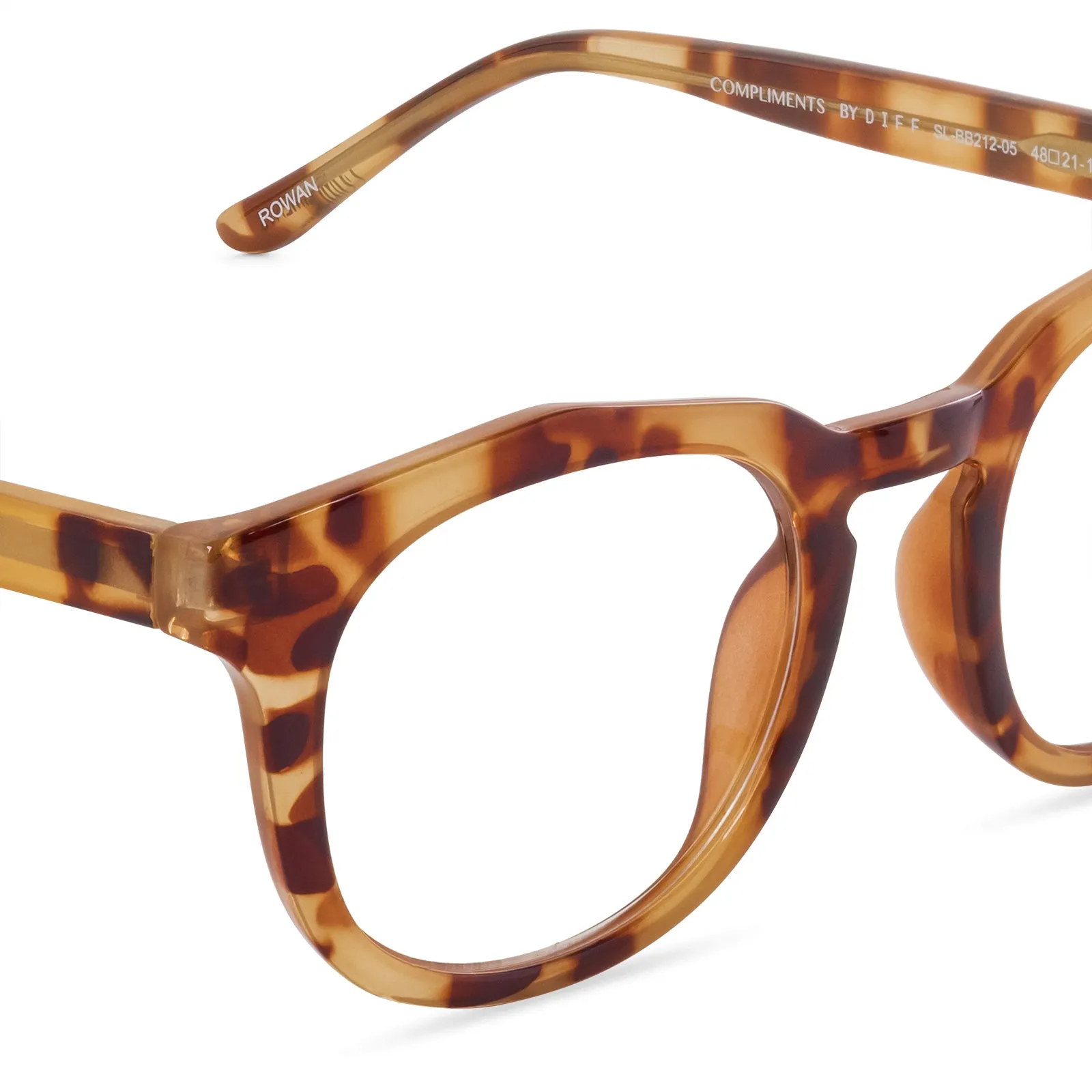 ROWAN - SOLSTICE TORTOISE + BLUE LIGHT READERS sold by Diff Eyewear product image thumbnail 5