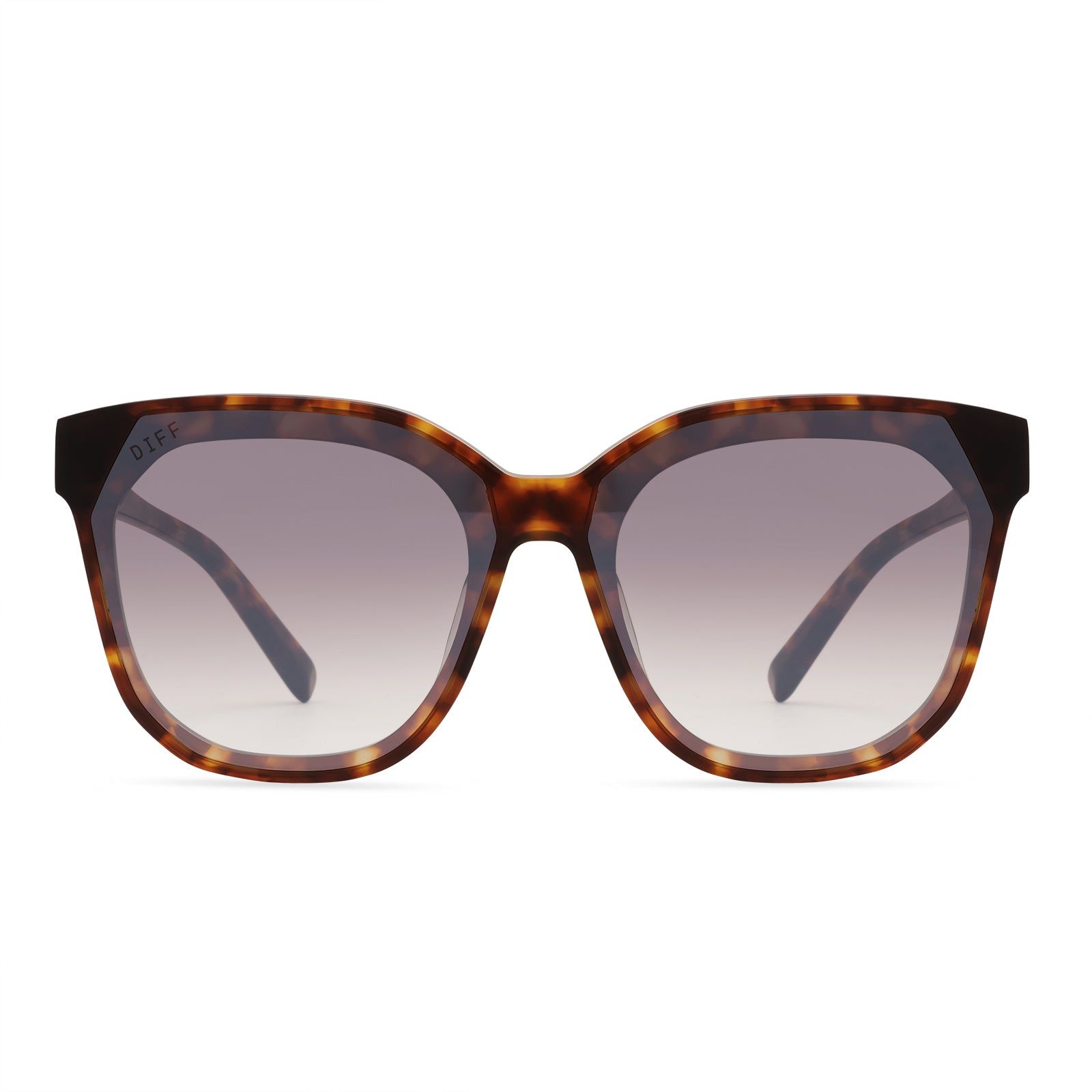 GIA - AMBER TORTOISE + BROWN GRADIENT MIRROR SUNGLASSES sold by Diff Eyewear