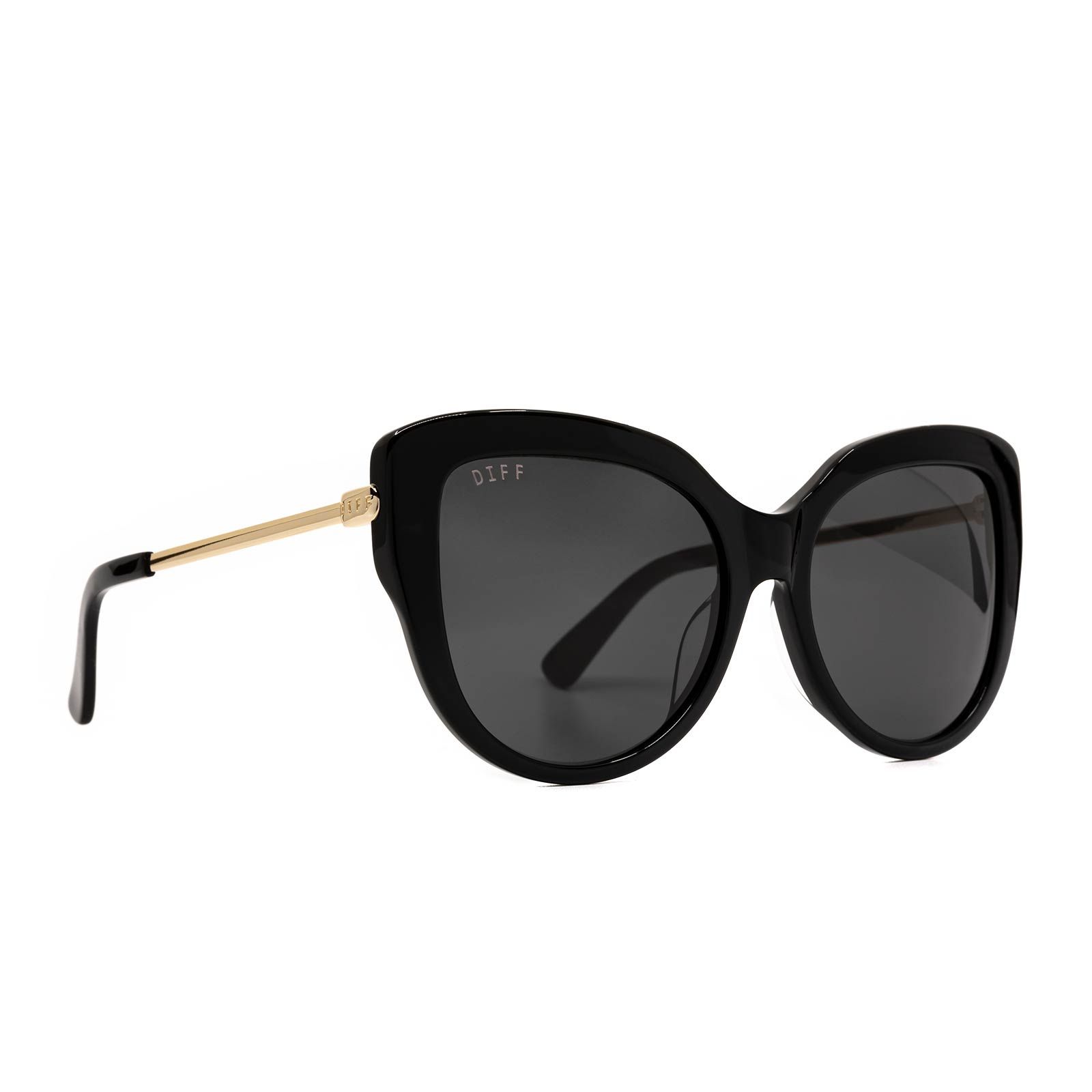 AVERY - BLACK + GREY sold by Diff Eyewear product image thumbnail 2