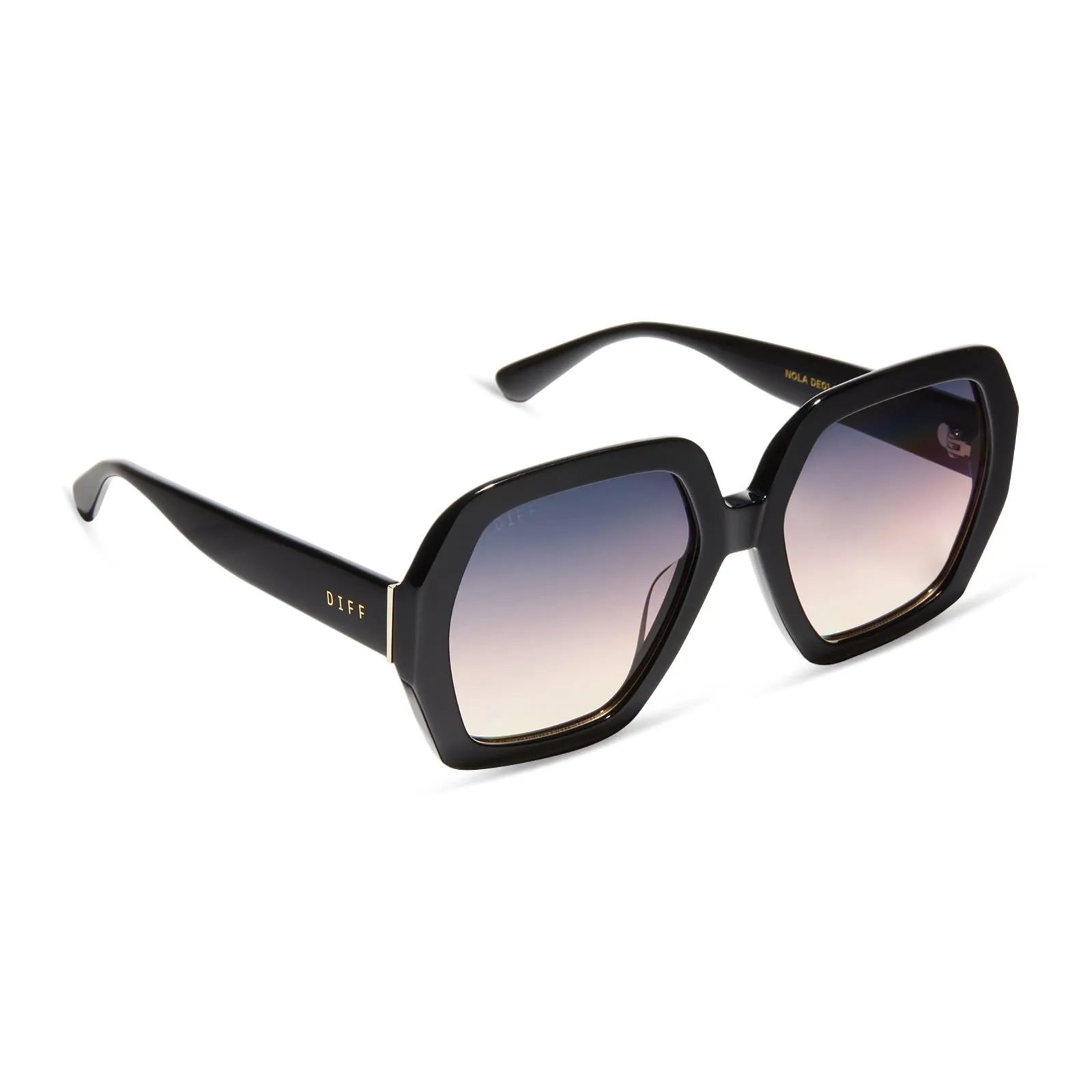 NOLA - BLACK + TWILIGHT GRADIENT SUNGLASSES sold by Diff Eyewear product image thumbnail 2