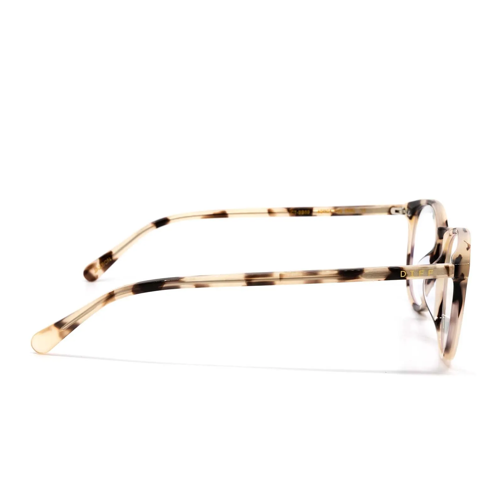 JAXSON - CREAM TORTOISE + BLUE LIGHT TECHNOLOGY GLASSES sold by Diff Eyewear product image thumbnail 3