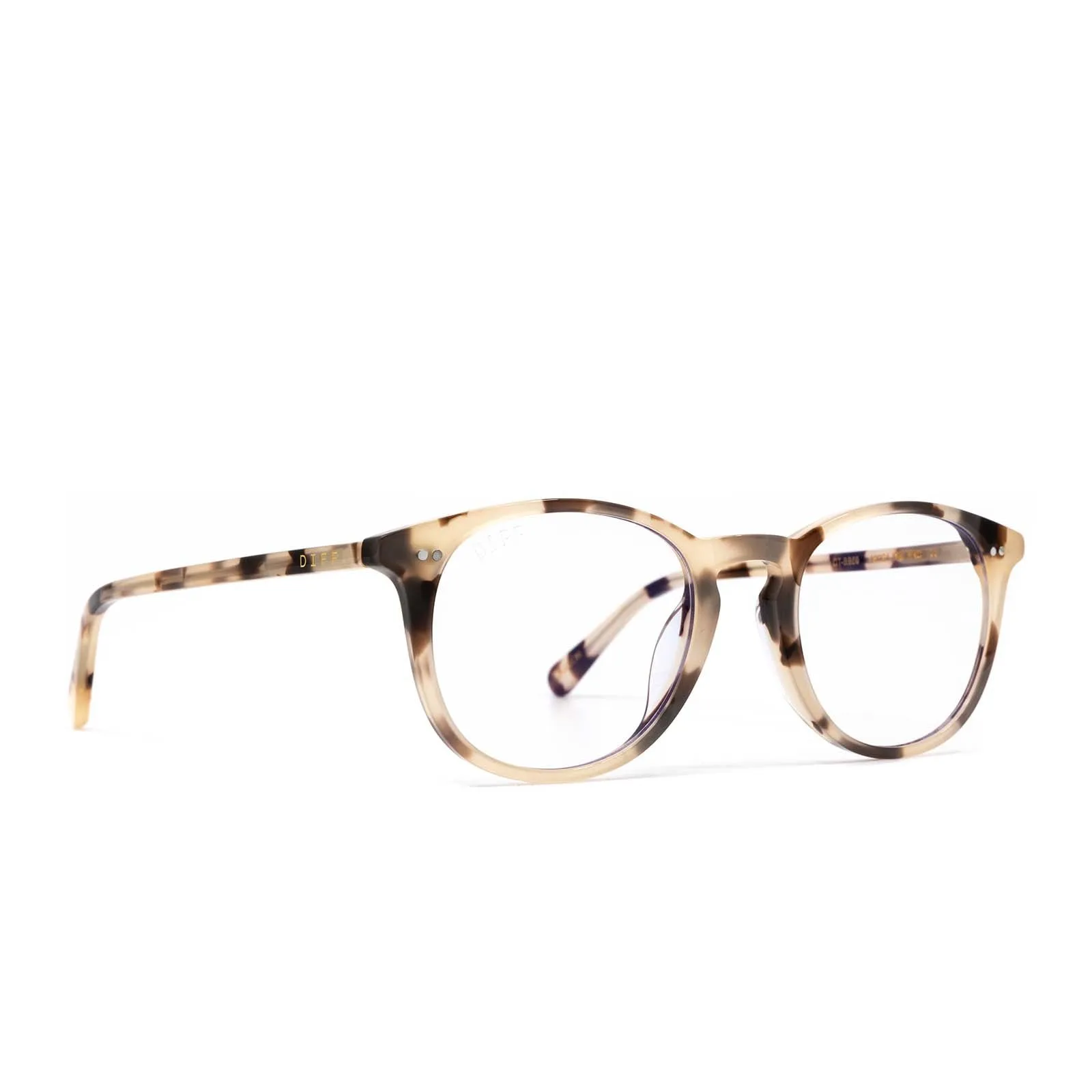 JAXSON - CREAM TORTOISE + BLUE LIGHT TECHNOLOGY GLASSES sold by Diff Eyewear product image thumbnail 2