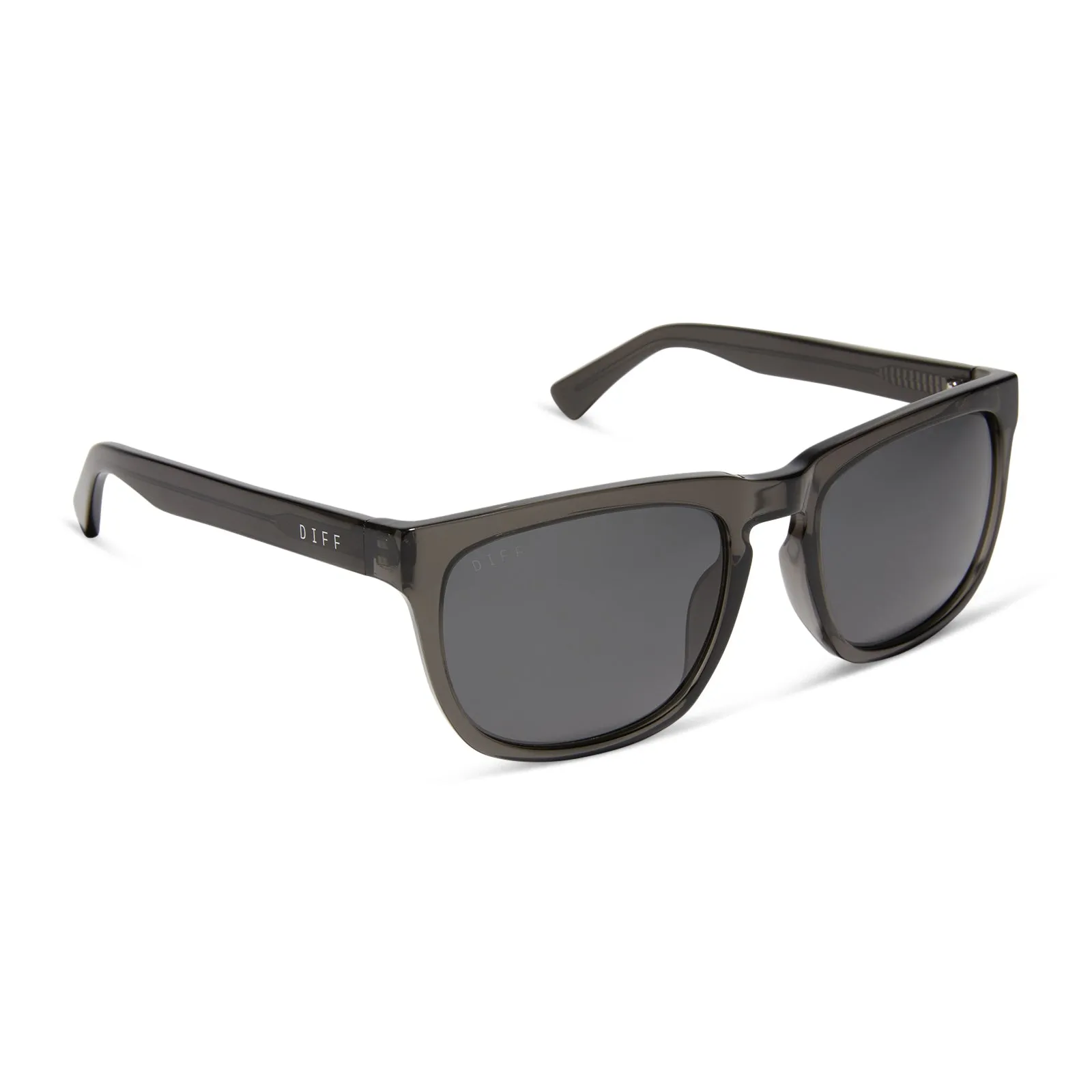JAKE - BLACK SMOKE CRYSTAL + GREY + POLARIZED SUNGLASSES sold by Diff Eyewear product image thumbnail 2