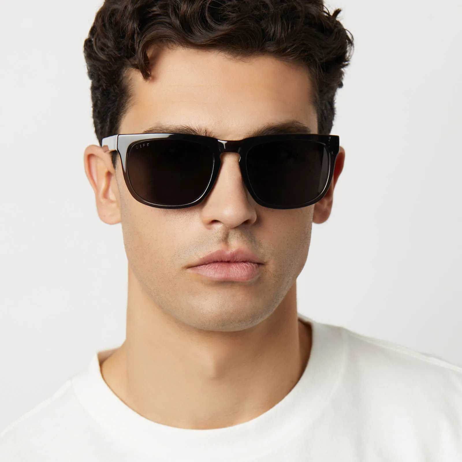 JAKE - BLACK SMOKE CRYSTAL + GREY + POLARIZED SUNGLASSES sold by Diff Eyewear product image thumbnail 5