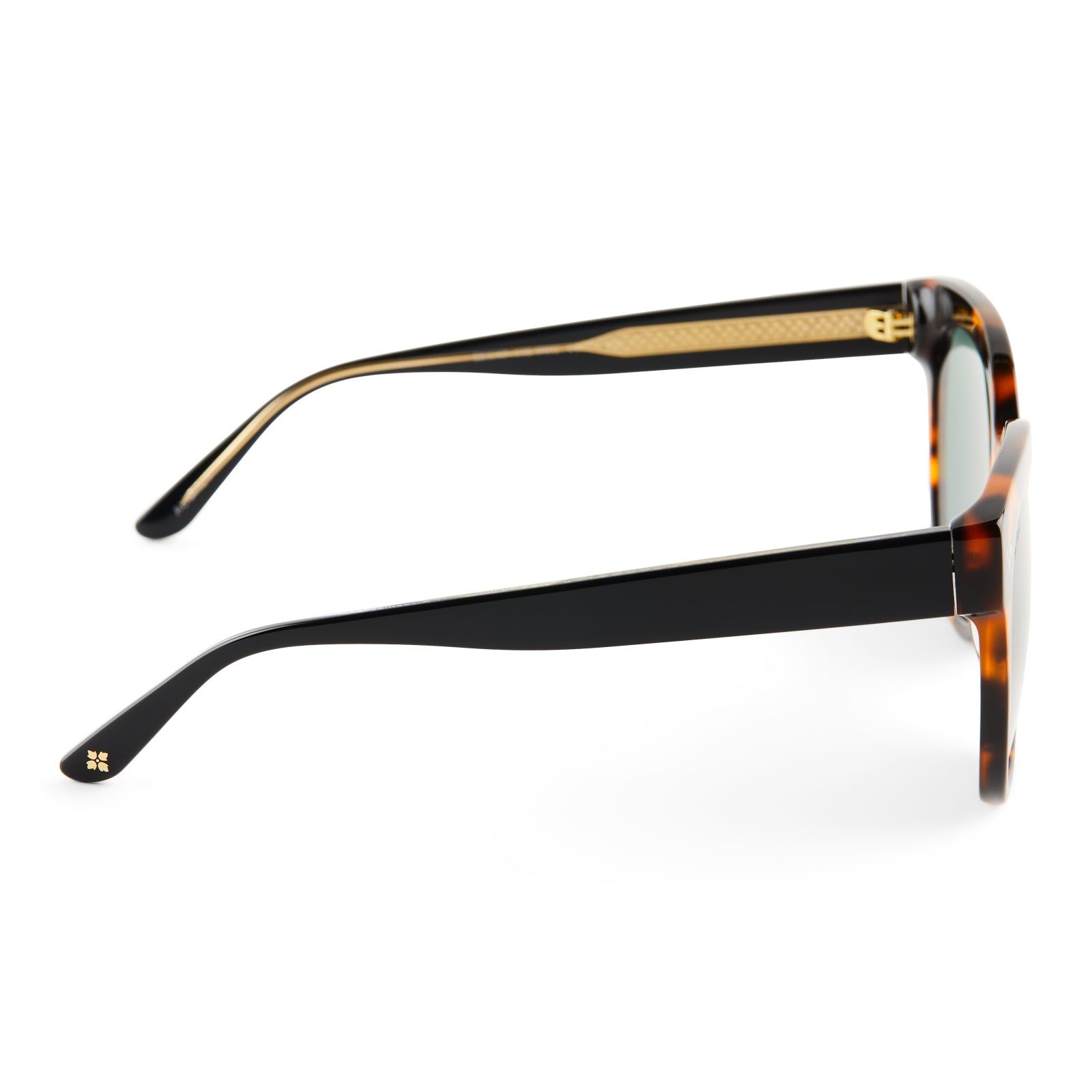 PATRICIA NASH - AUDREY + TORTOISE + FRONT BLACK TEMPLES + G15 SUNGLASSES sold by Diff Eyewear product image thumbnail 3