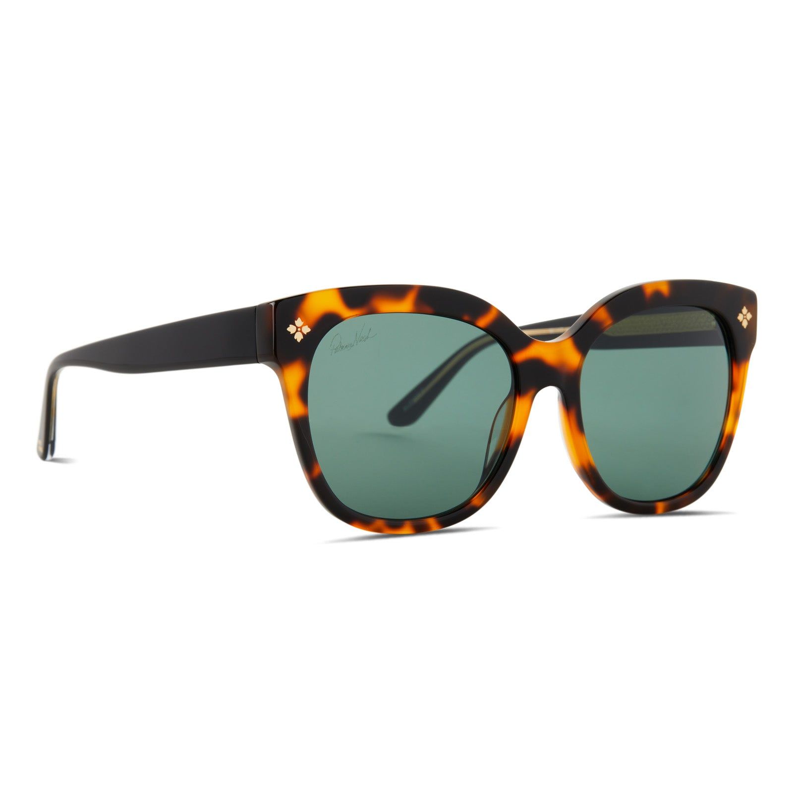 PATRICIA NASH - AUDREY + TORTOISE + FRONT BLACK TEMPLES + G15 SUNGLASSES sold by Diff Eyewear product image thumbnail 2
