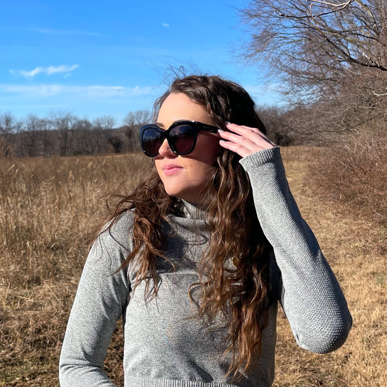 MAYA - BLACK + GREY POLARIZED SUNGLASSES sold by Diff Eyewear product image thumbnail 5