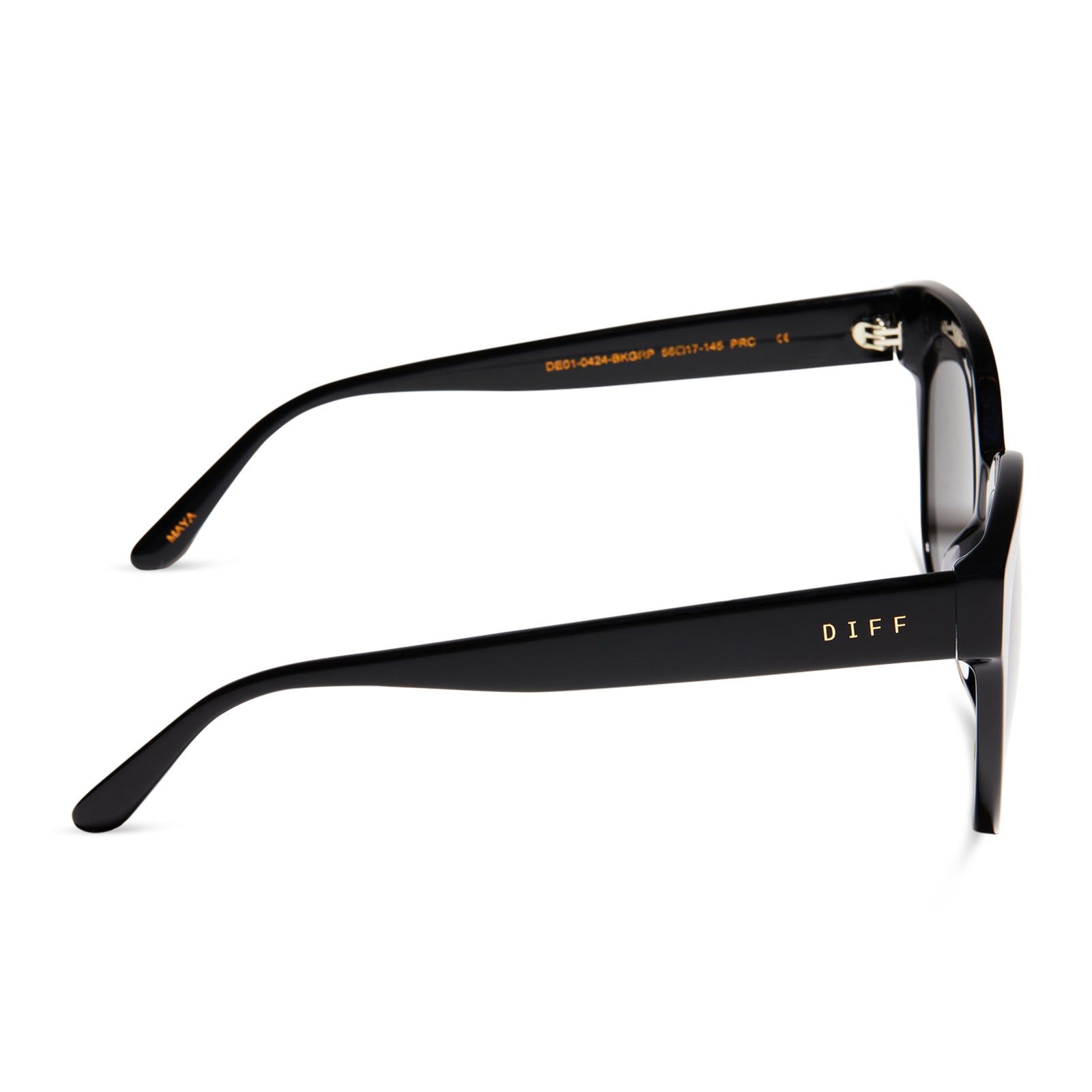 MAYA - BLACK + GREY POLARIZED SUNGLASSES sold by Diff Eyewear product image thumbnail 3