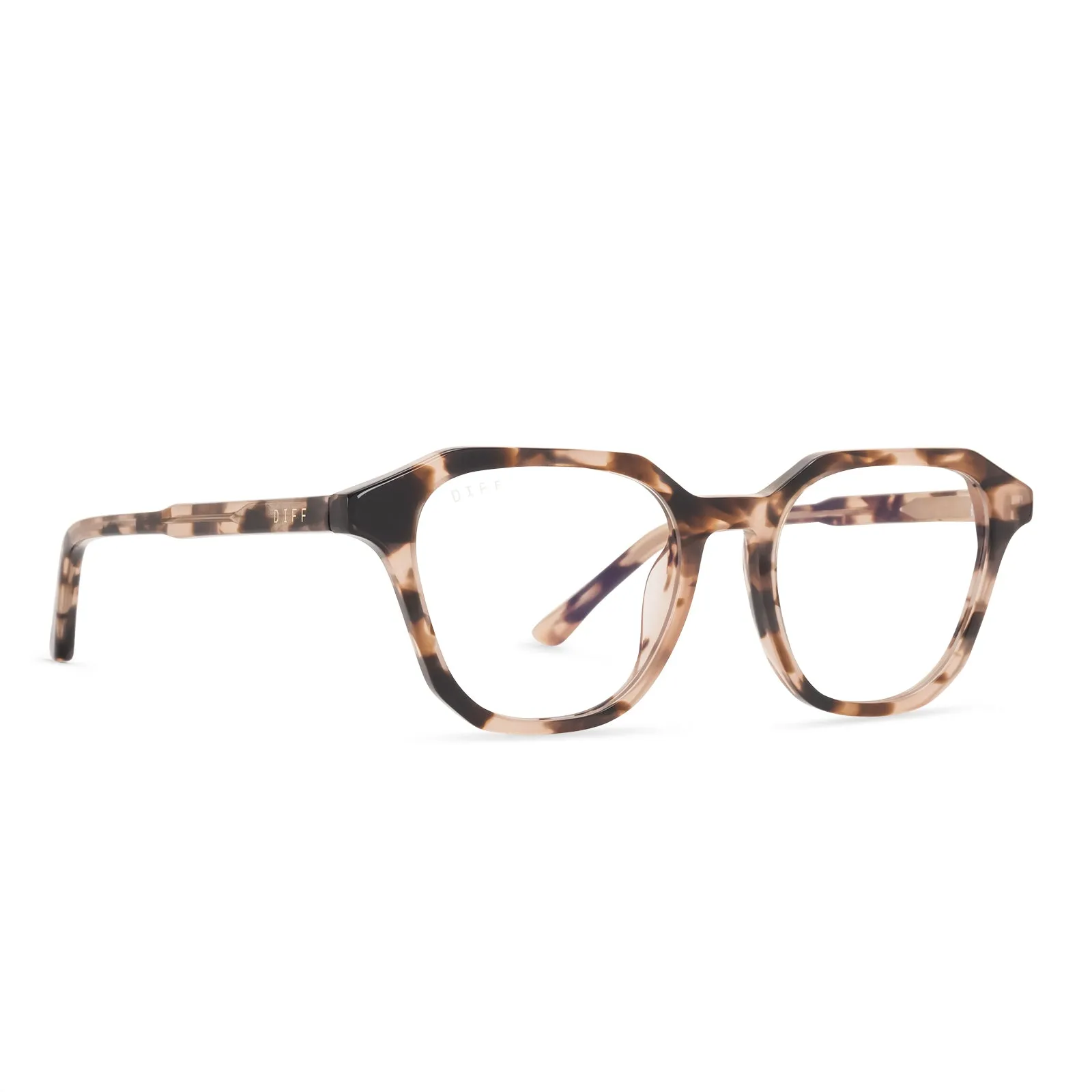 ALLEN - HIMALAYAN TORTOISE + CLEAR GLASSES sold by Diff Eyewear product image thumbnail 2