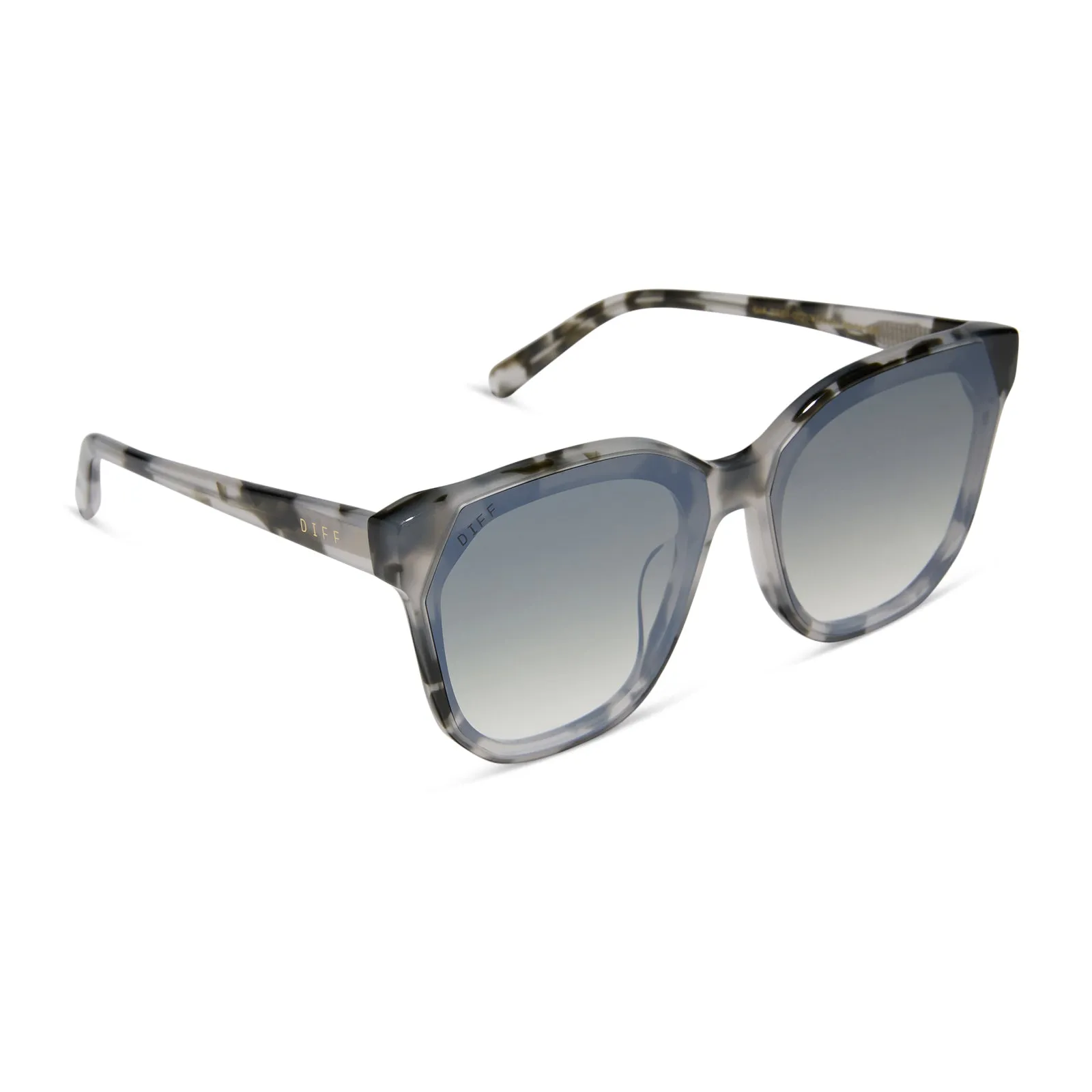 GIA - KOMBU + OLIVE GRADIENT WITH SILVER FLASH SUNGLASSES sold by Diff Eyewear product image thumbnail 2